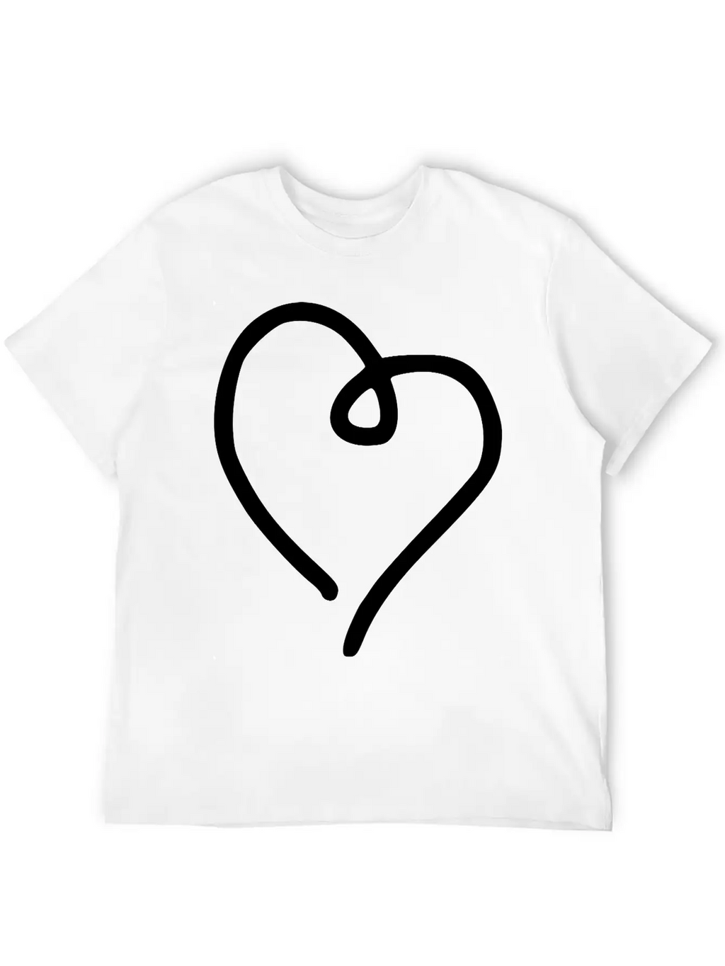 Heart Emojis Sketch Breathable Soft Cotton T-Shirt – Timeless Casual Look