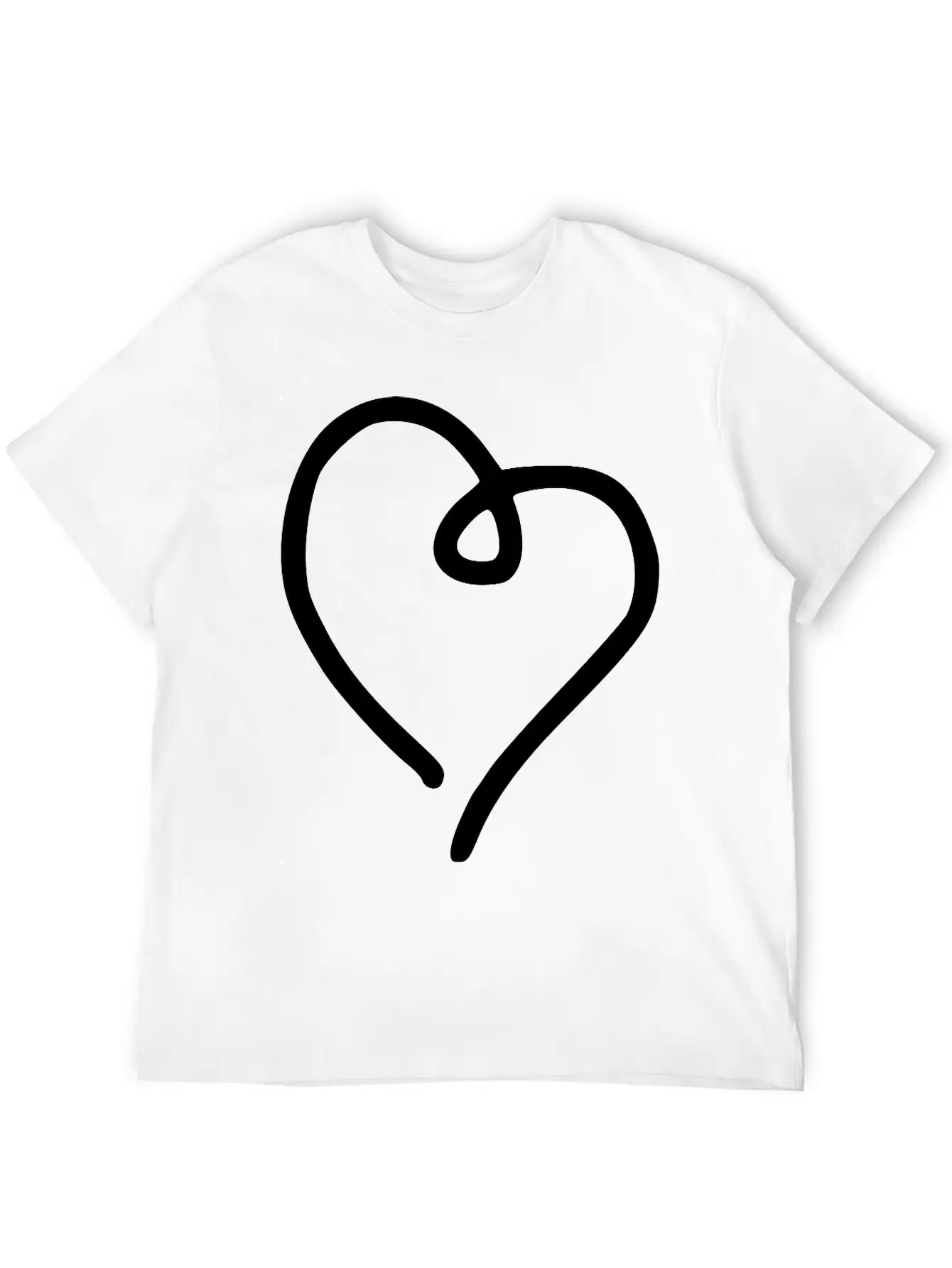 Heart Emojis Sketch Breathable Soft Cotton T-Shirt – Timeless Casual Look