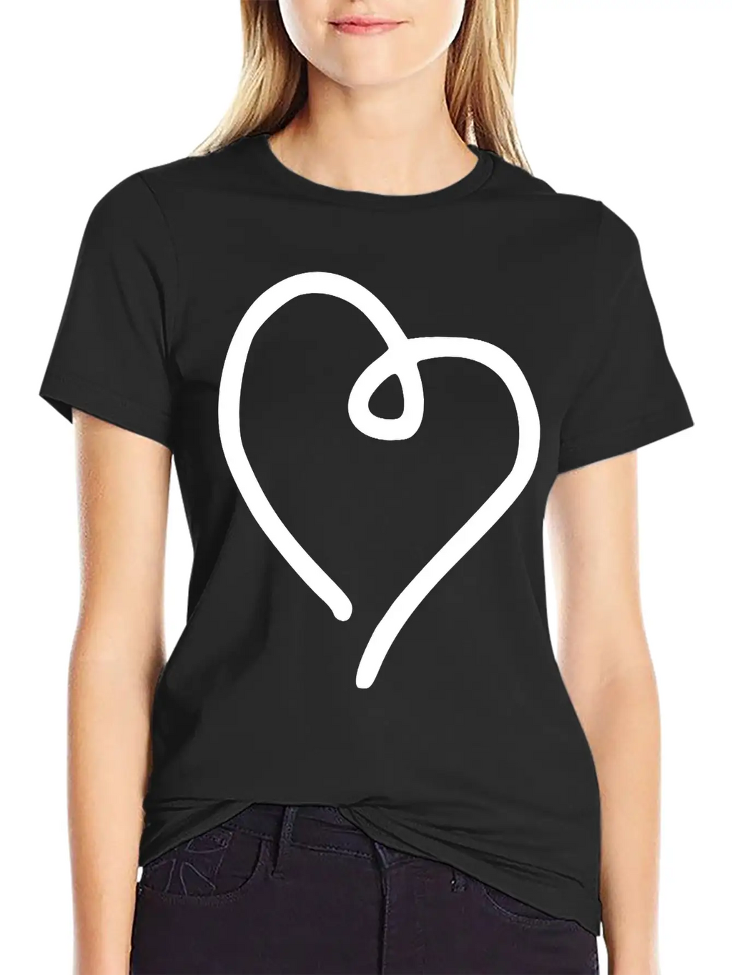 Heart Emojis Sketch Breathable Soft Cotton T-Shirt – Timeless Casual Look