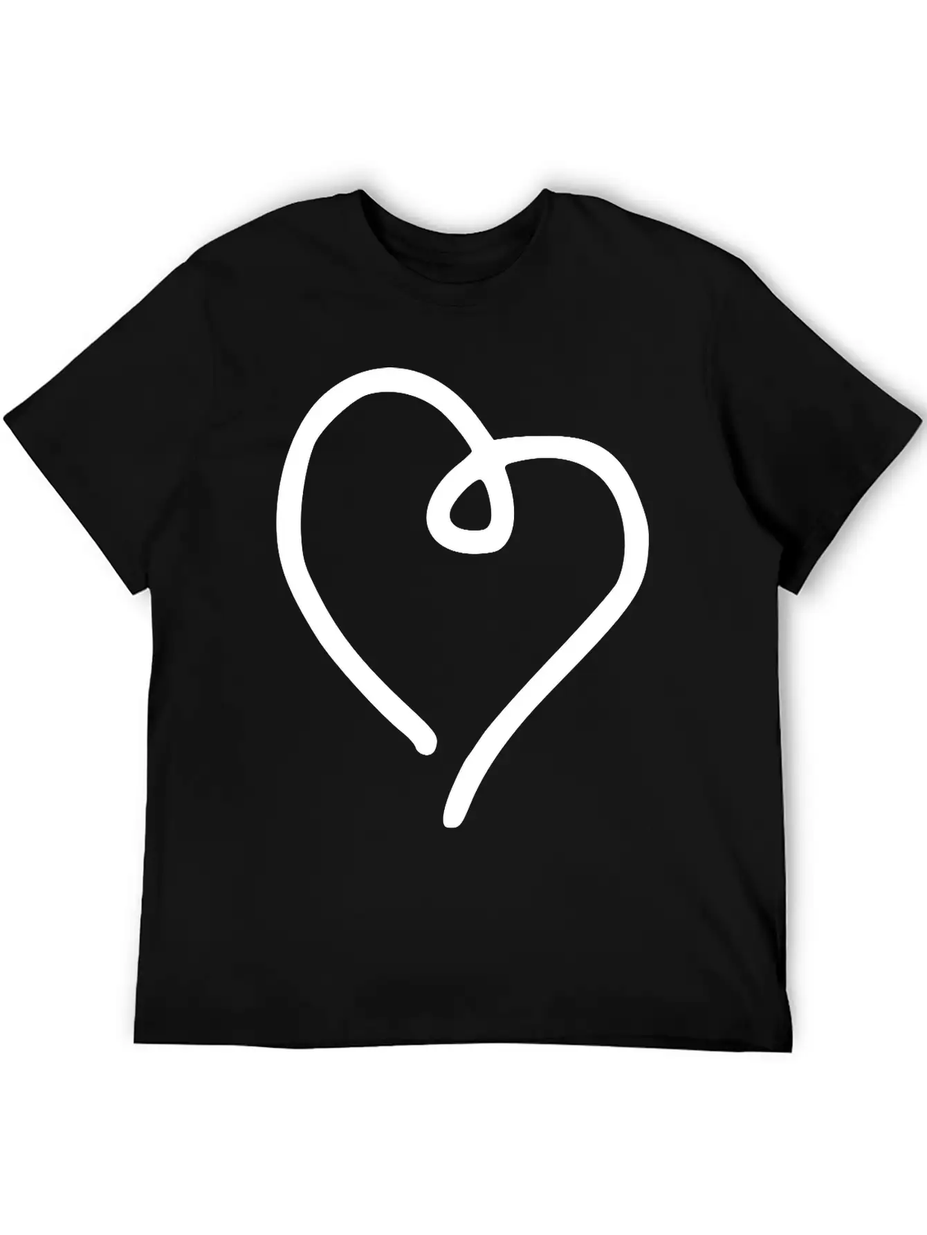 Heart Emojis Sketch Breathable Soft Cotton T-Shirt – Timeless Casual Look