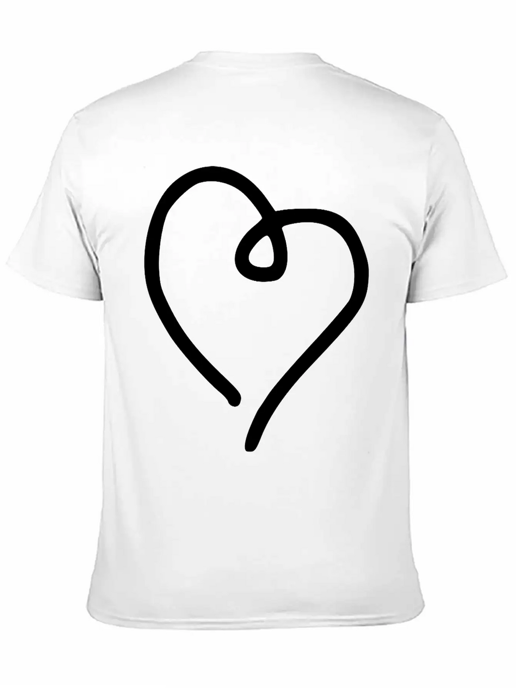 Heart Emojis Sketch Breathable Soft Cotton T-Shirt – Timeless Casual Look