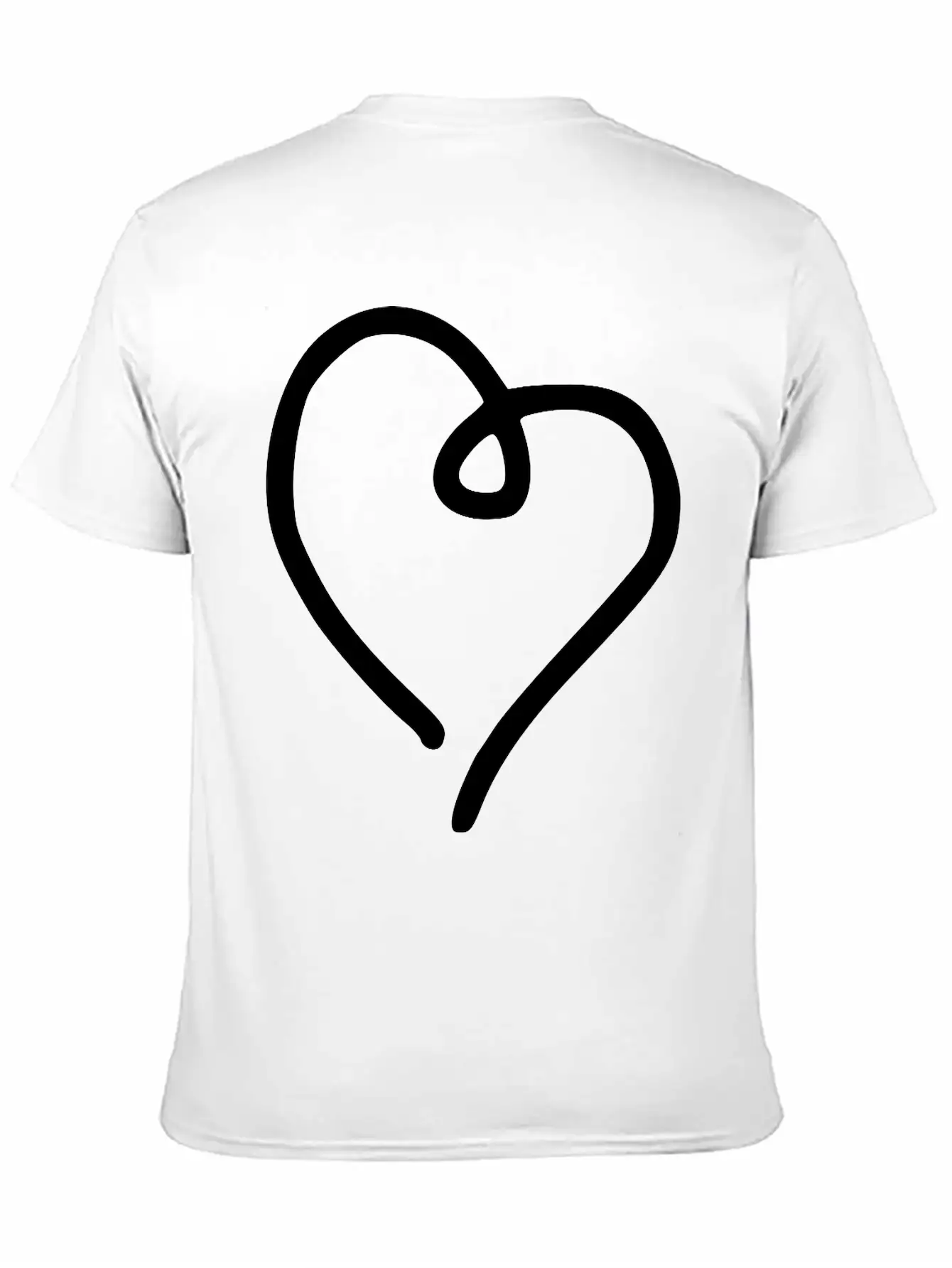 Heart Emojis Sketch Breathable Soft Cotton T-Shirt – Timeless Casual Look