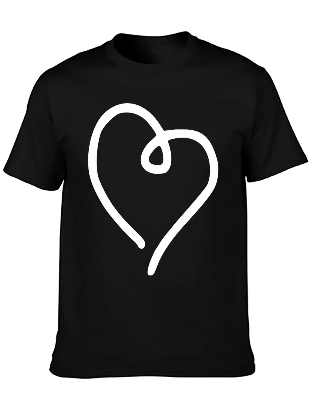Heart Emojis Sketch Breathable Soft Cotton T-Shirt – Timeless Casual Look