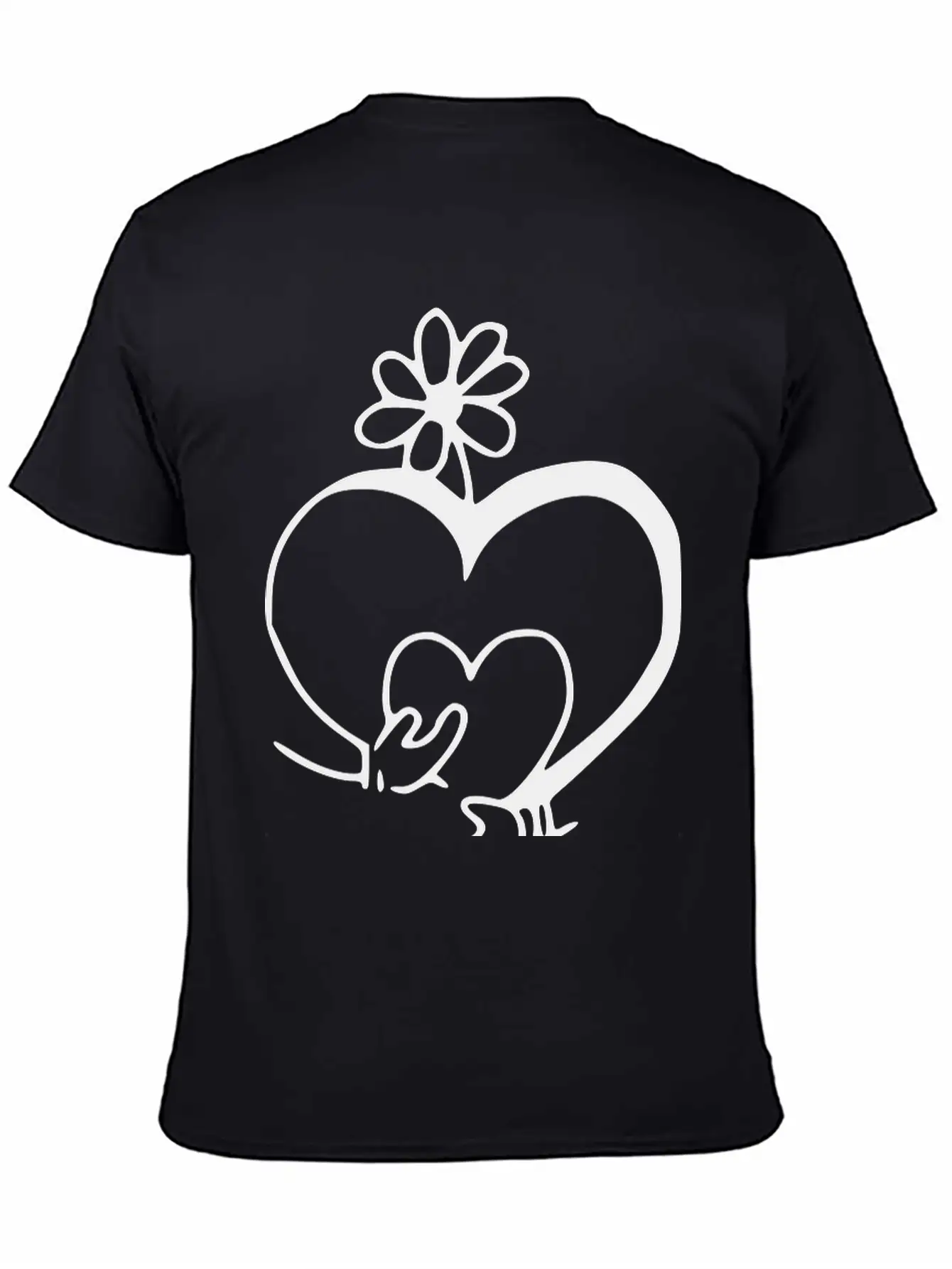 Heart Emojis Sketch Unisex Casual T-Shirt – Clean Design For Daily Comfort