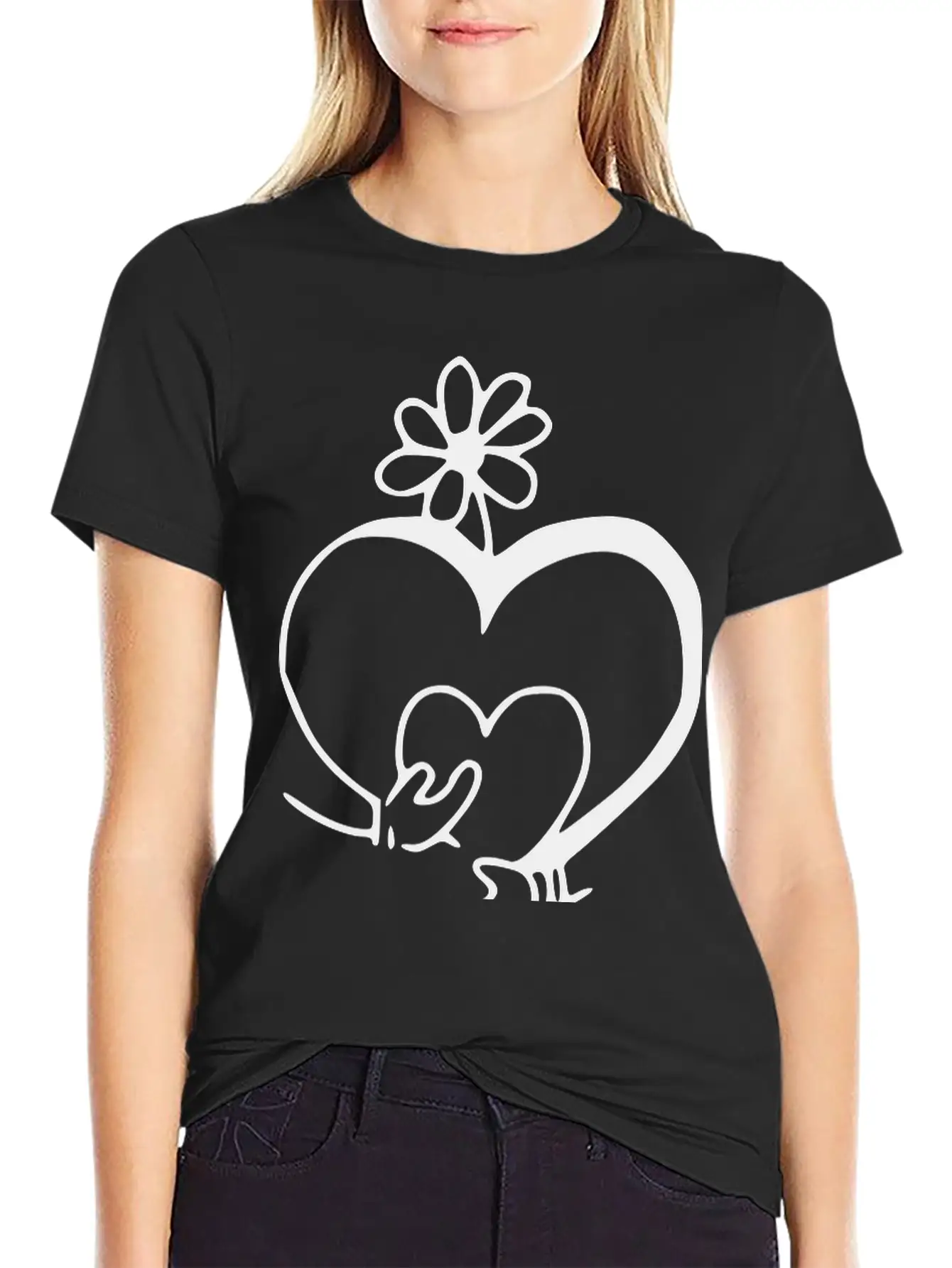 Heart Emojis Sketch Unisex Casual T-Shirt – Clean Design For Daily Comfort