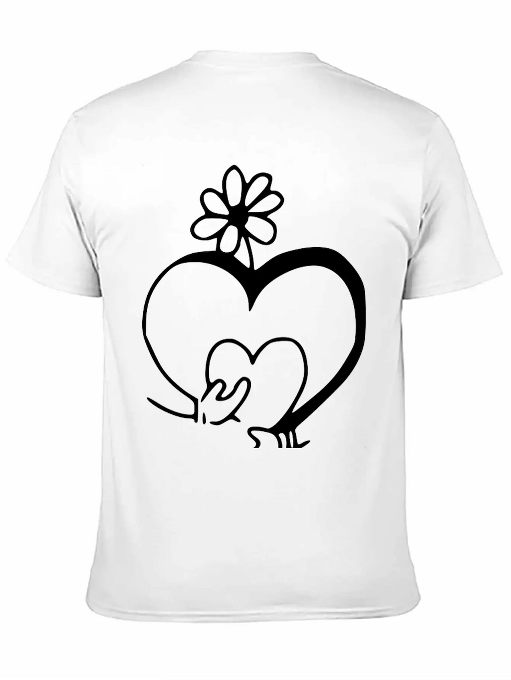 Heart Emojis Sketch Unisex Casual T-Shirt – Clean Design For Daily Comfort