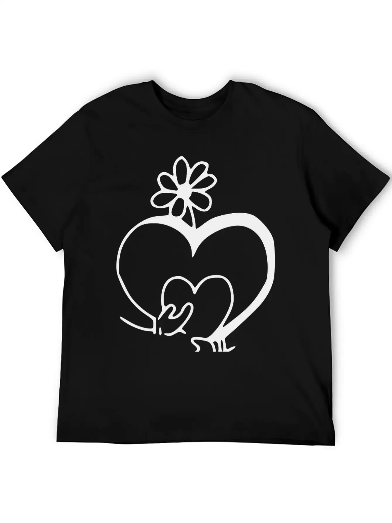Heart Emojis Sketch Unisex Casual T-Shirt – Clean Design For Daily Comfort