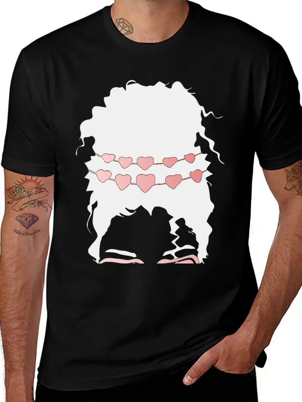 Heart Eyes Happy Girl Face Casual Graphic T-Shirt – Simple And Comfortable Daily Wear