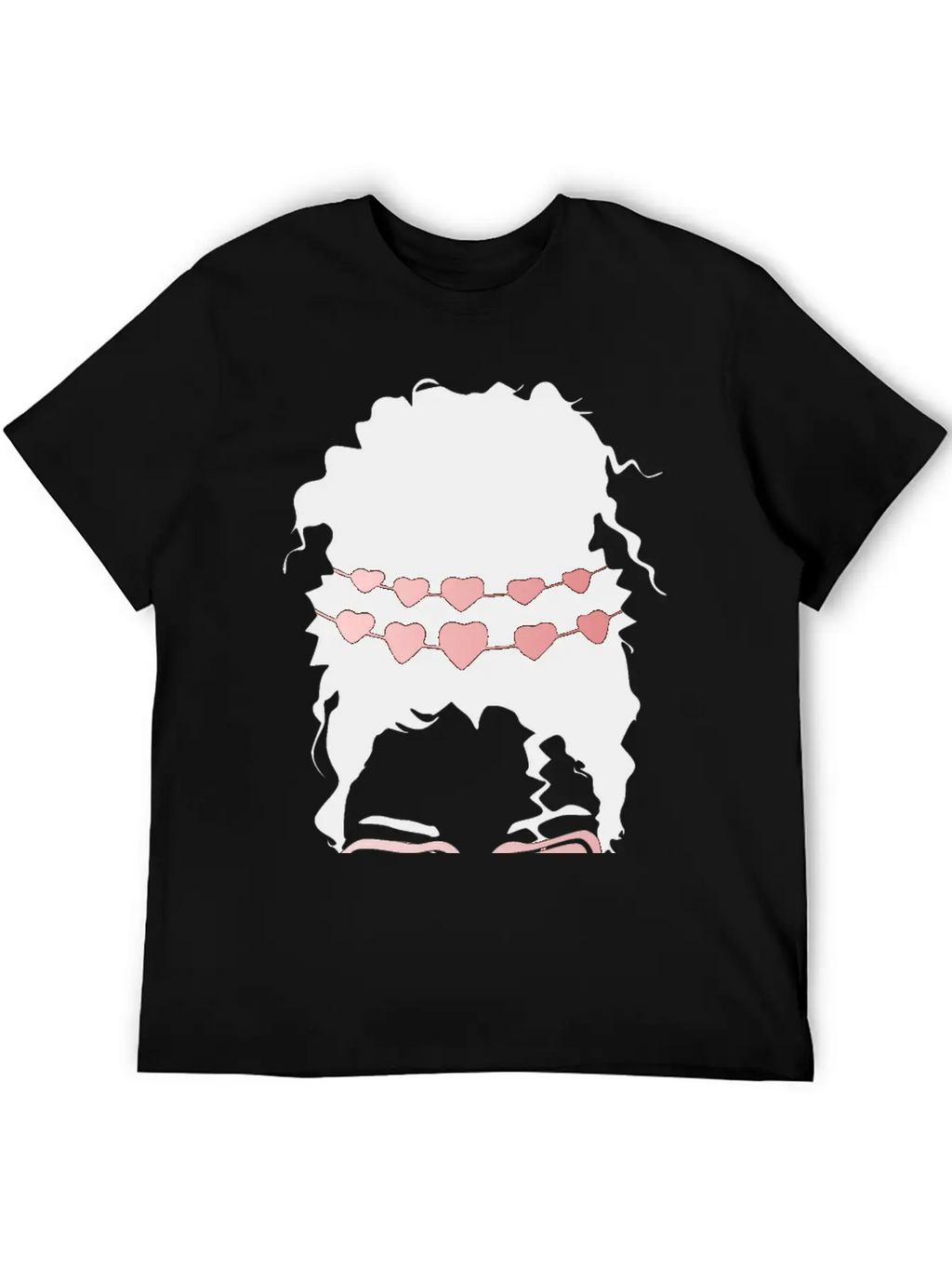 Heart Eyes Happy Girl Face Casual Graphic T-Shirt – Simple And Comfortable Daily Wear