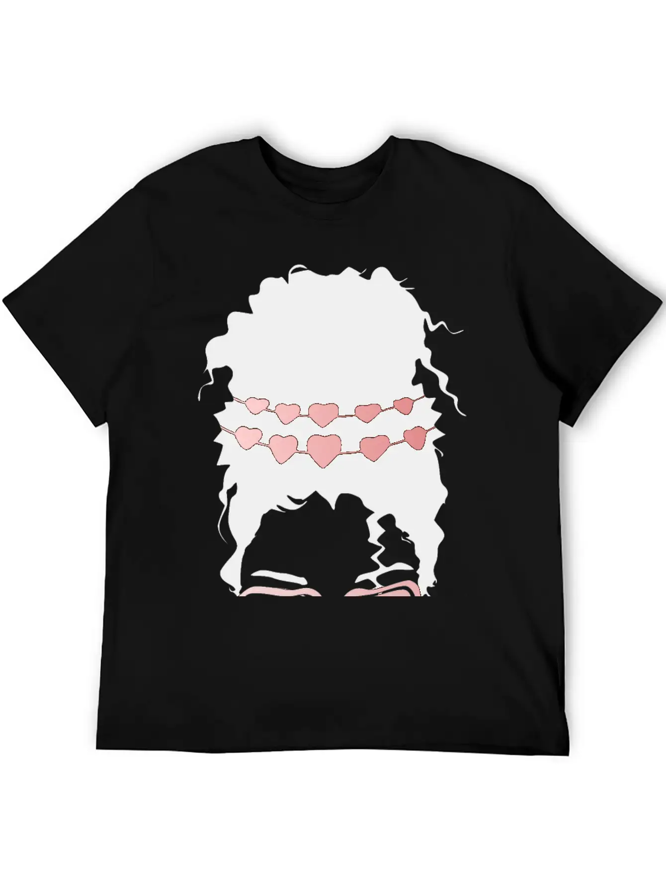 Heart Eyes Happy Girl Face Casual Graphic T-Shirt – Simple And Comfortable Daily Wear