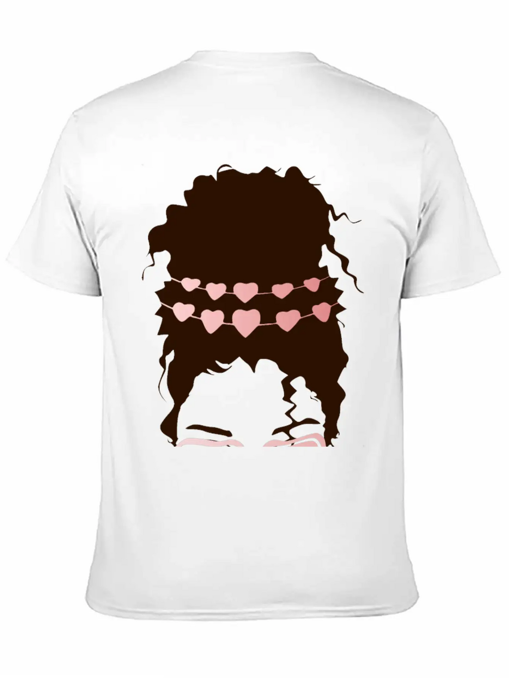 Heart Eyes Happy Girl Face Casual Graphic T-Shirt – Simple And Comfortable Daily Wear