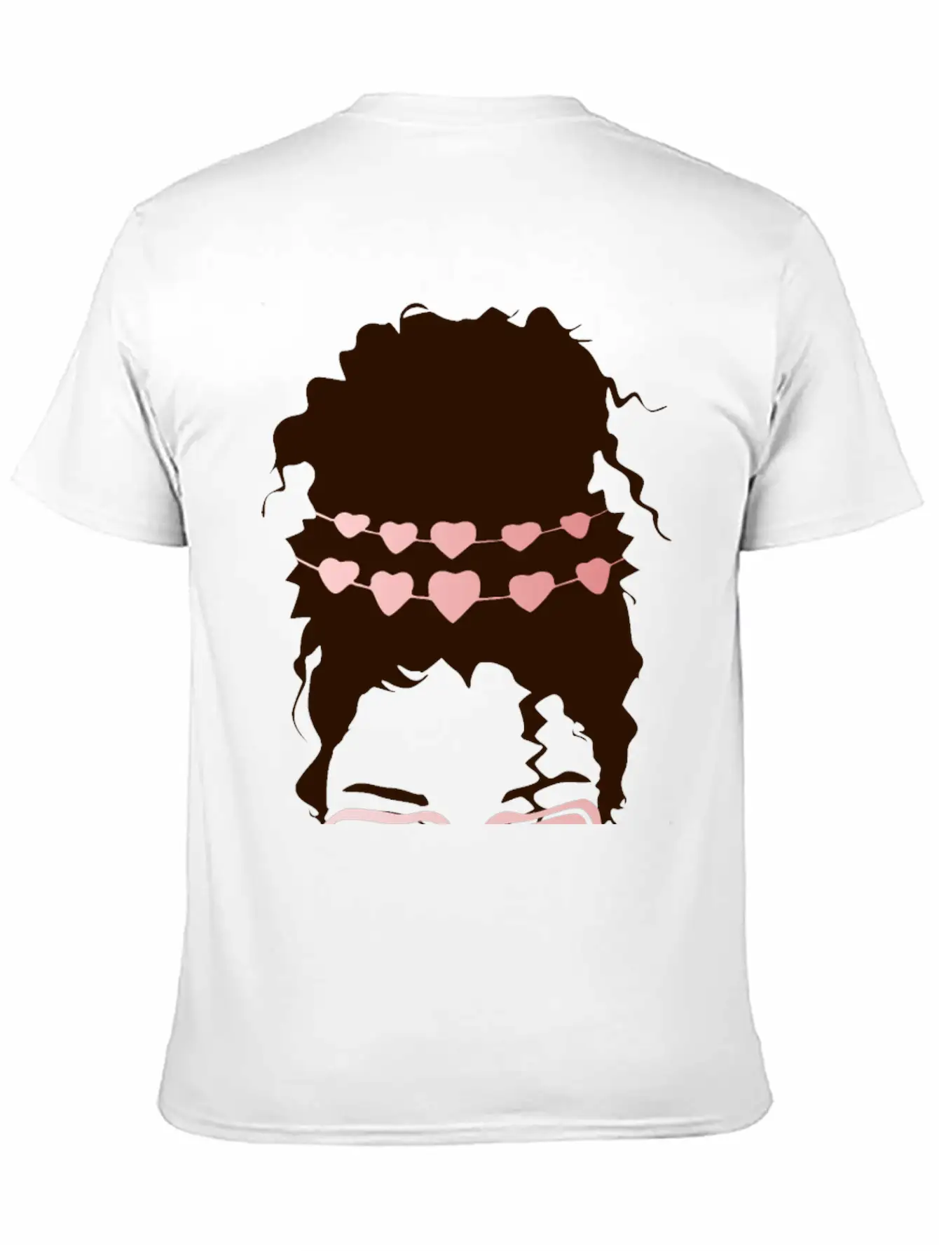 Heart Eyes Happy Girl Face Casual Graphic T-Shirt – Simple And Comfortable Daily Wear