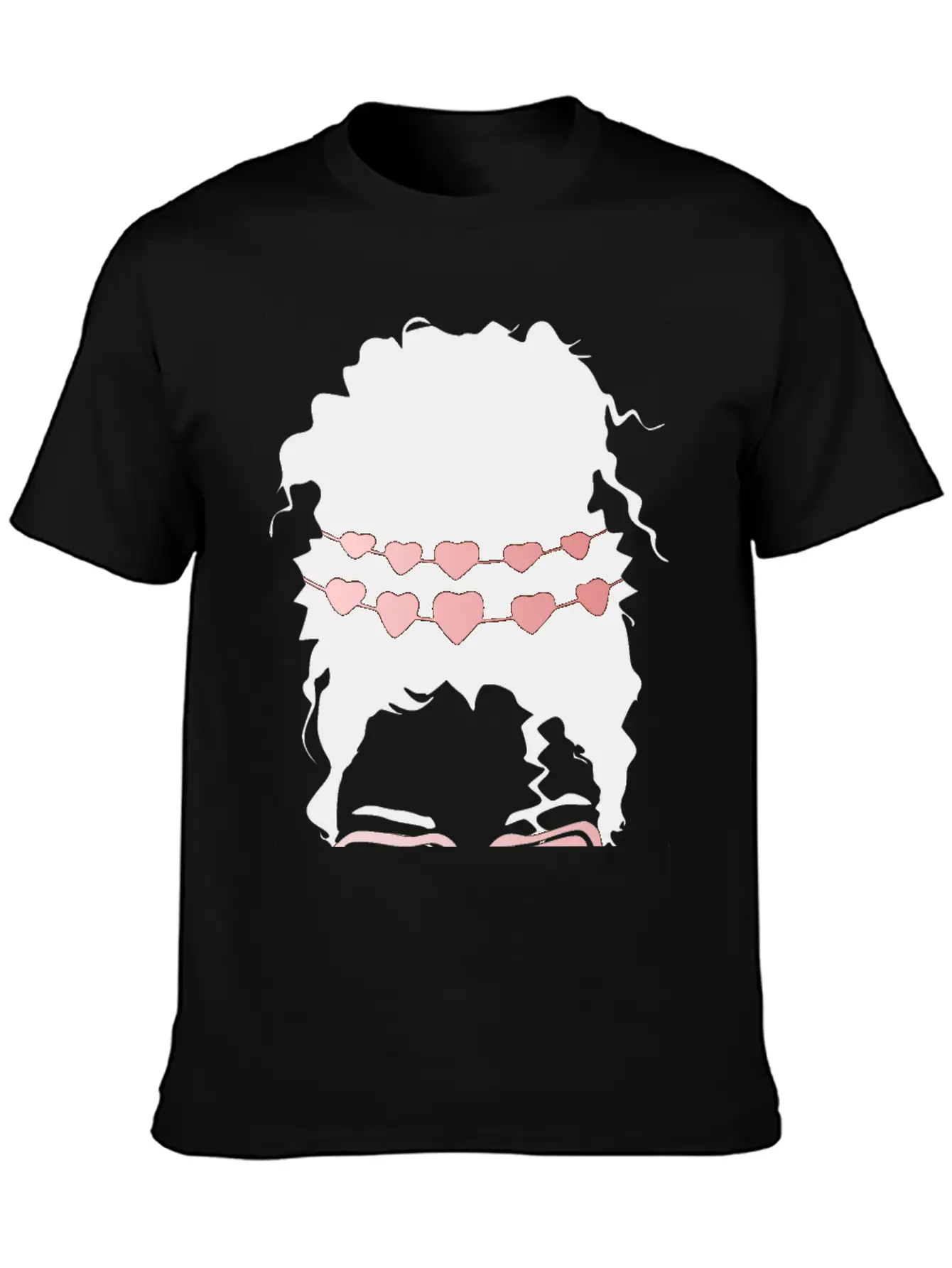Heart Eyes Happy Girl Face Casual Graphic T-Shirt – Simple And Comfortable Daily Wear
