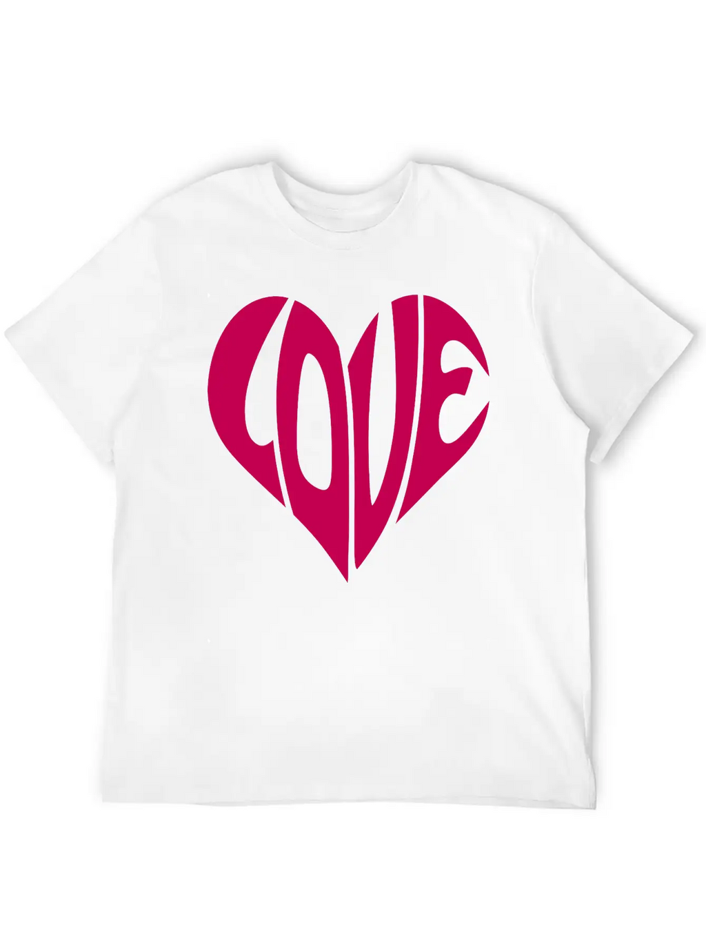 Heart, Love Heart, Typography Unisex Casual T-Shirt – Clean Design For Daily Comfort