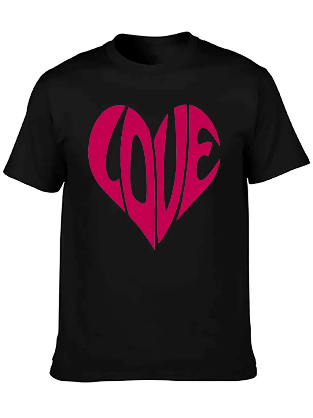 Heart, Love Heart, Typography Unisex Casual T-Shirt – Clean Design For Daily Comfort