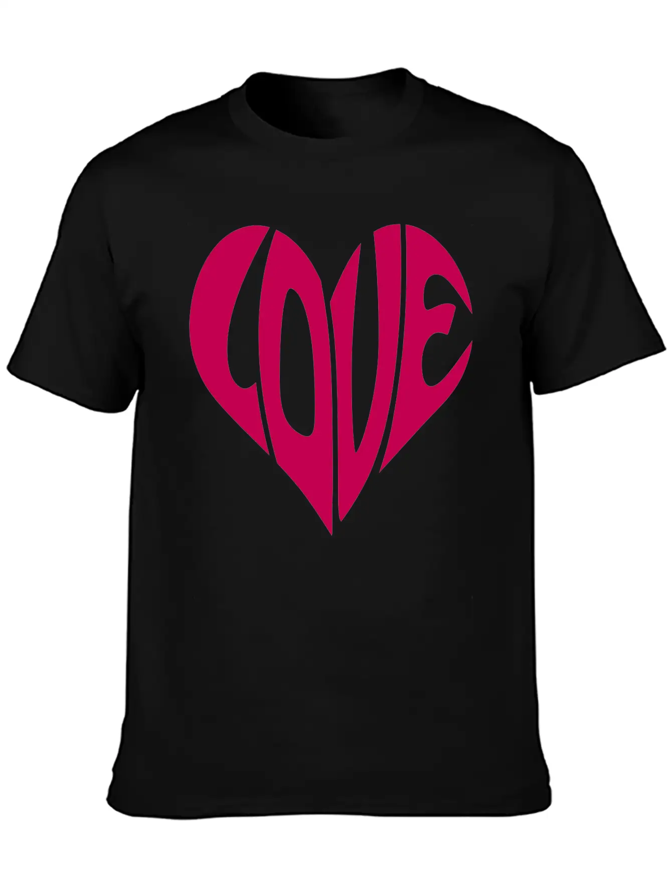 Heart, Love Heart, Typography Unisex Casual T-Shirt – Clean Design For Daily Comfort