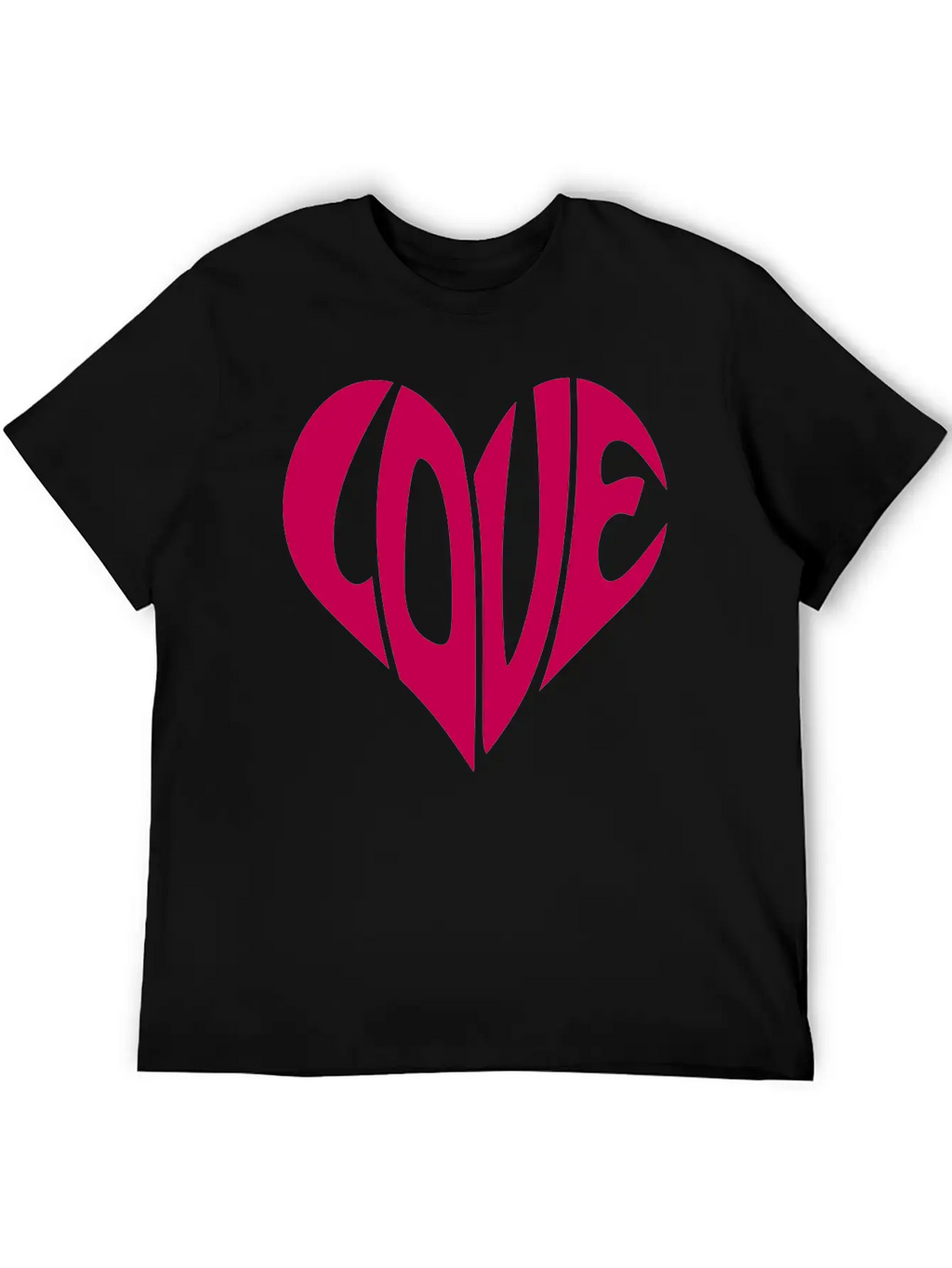 Heart, Love Heart, Typography Unisex Casual T-Shirt – Clean Design For Daily Comfort