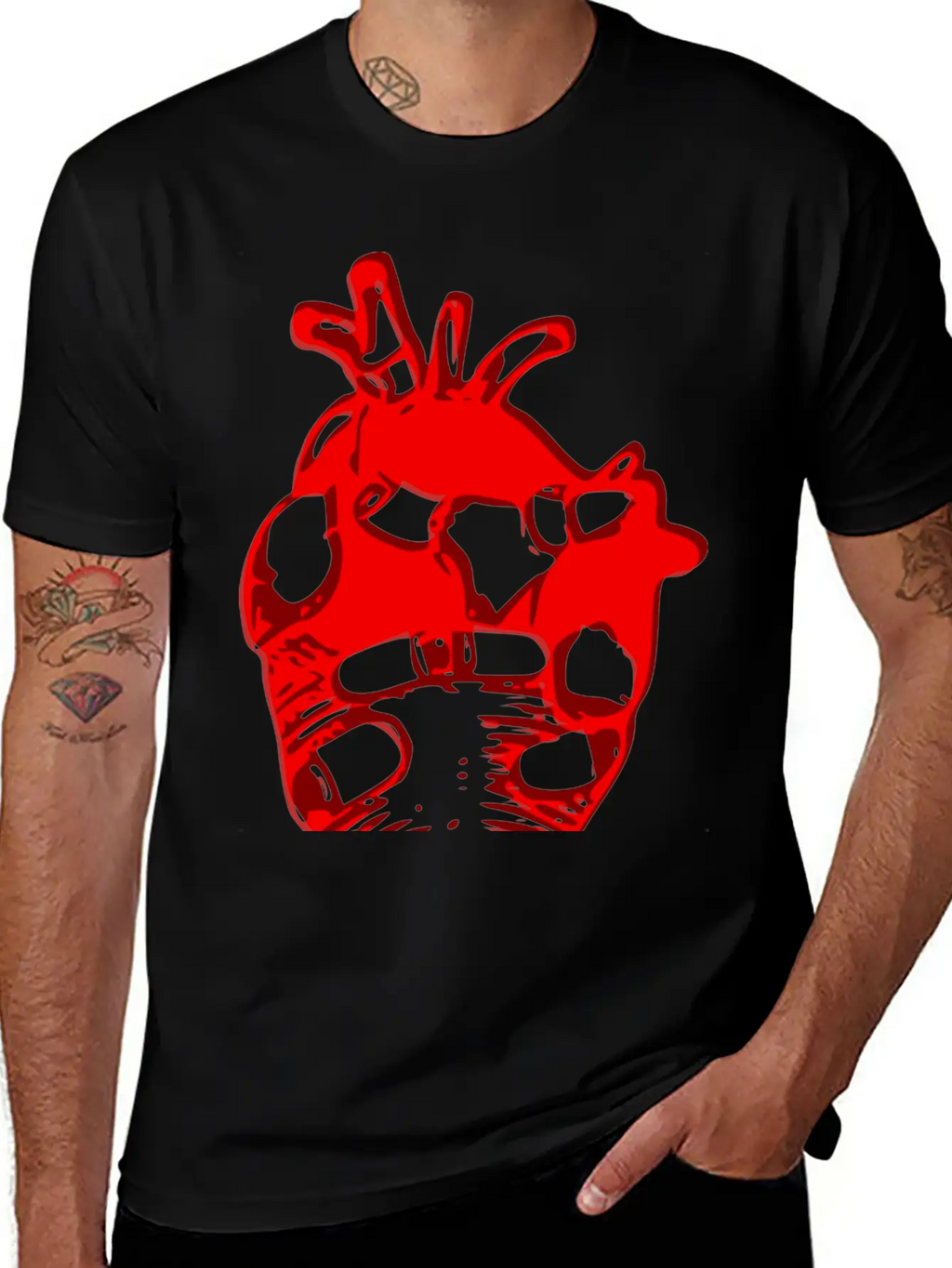 Heart Motif Stylish Everyday T-Shirt – Unisex Basic Cotton Tee
