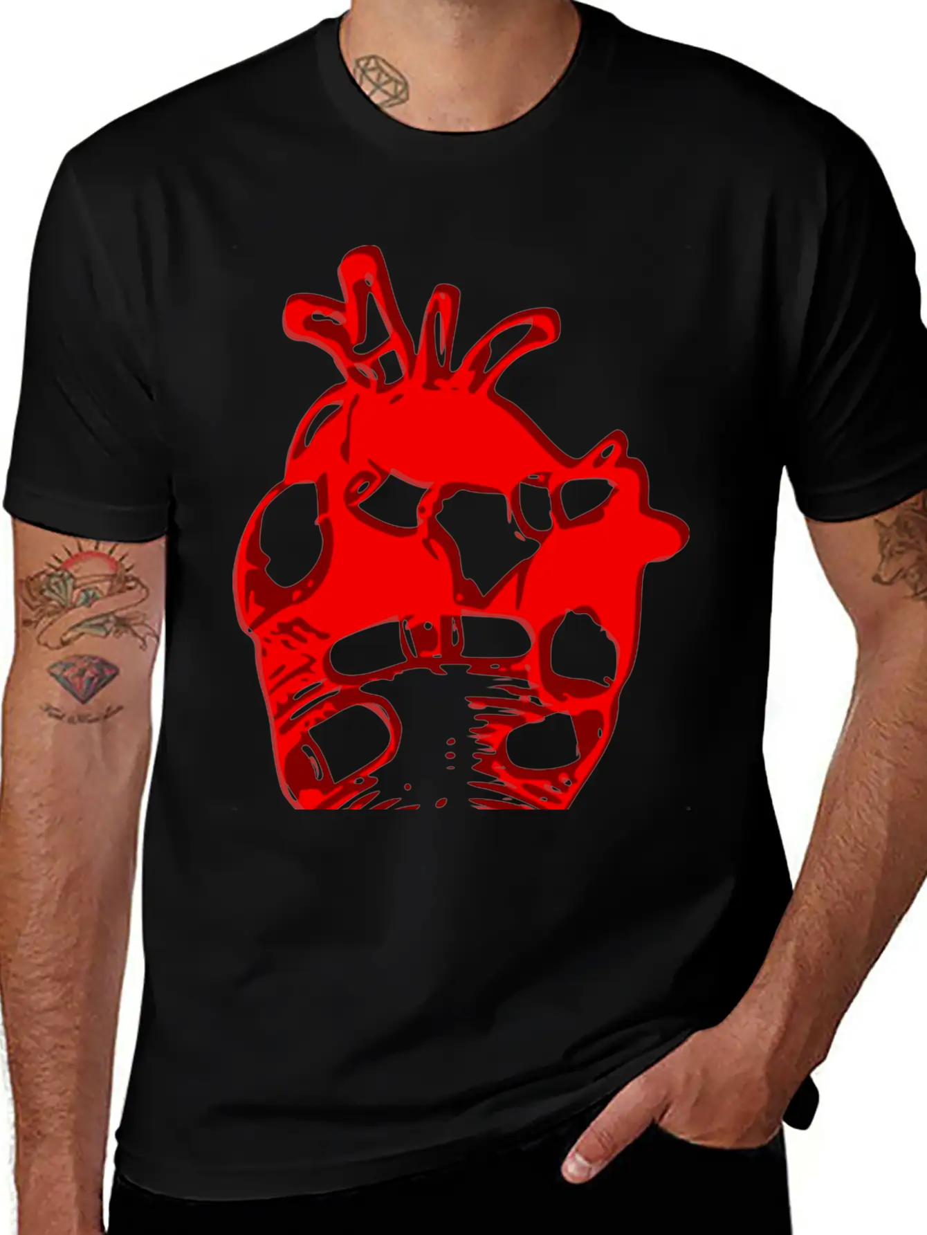 Heart Motif Stylish Everyday T-Shirt – Unisex Basic Cotton Tee