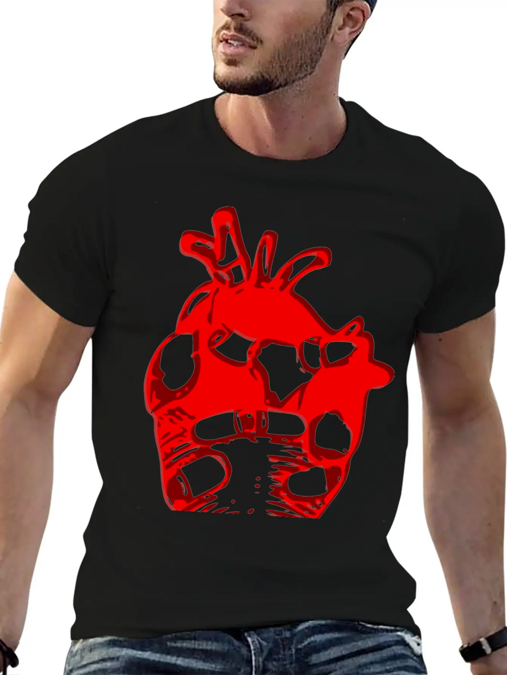 Heart Motif Stylish Everyday T-Shirt – Unisex Basic Cotton Tee