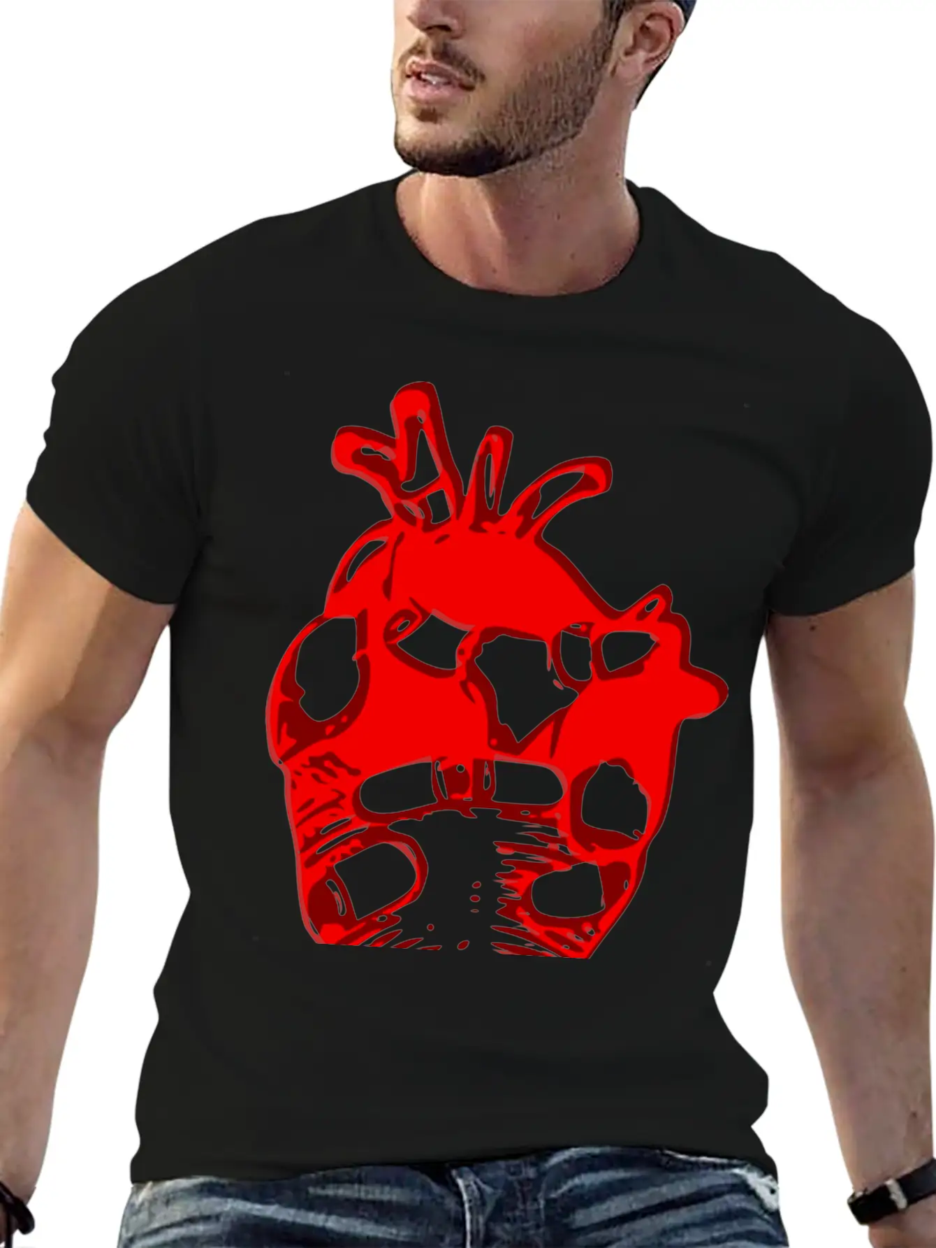 Heart Motif Stylish Everyday T-Shirt – Unisex Basic Cotton Tee