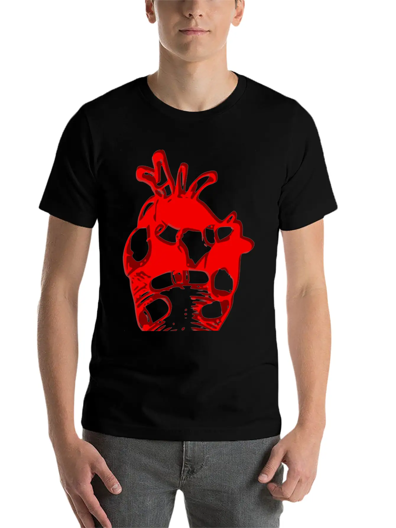 Heart Motif Stylish Everyday T-Shirt – Unisex Basic Cotton Tee