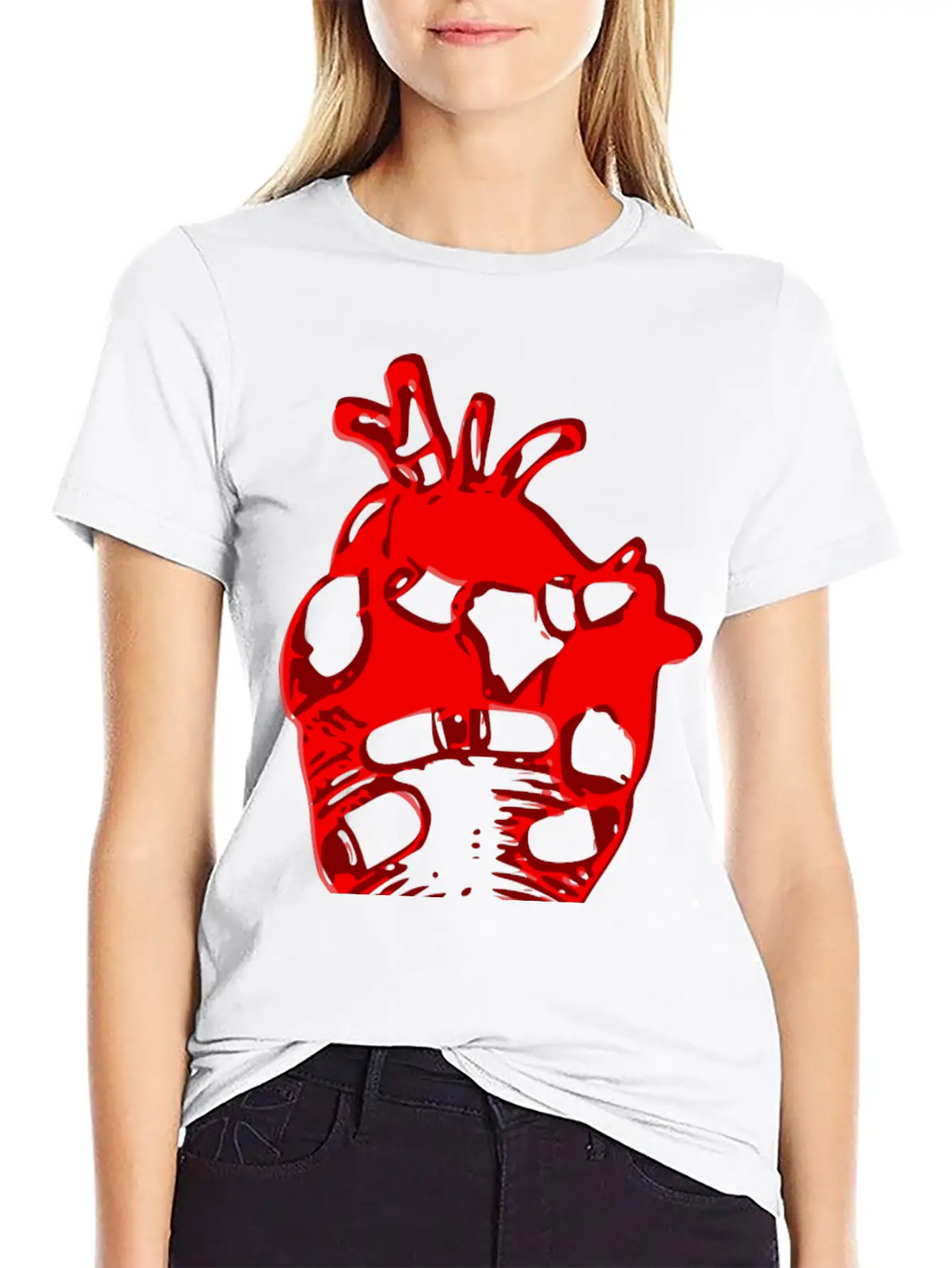 Heart Motif Stylish Everyday T-Shirt – Unisex Basic Cotton Tee