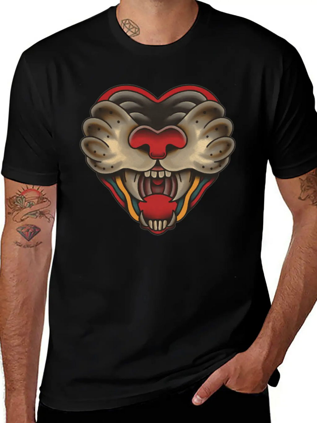 Heart Of Big Cat Unisex Casual T-Shirt – Clean Design For Daily Comfort
