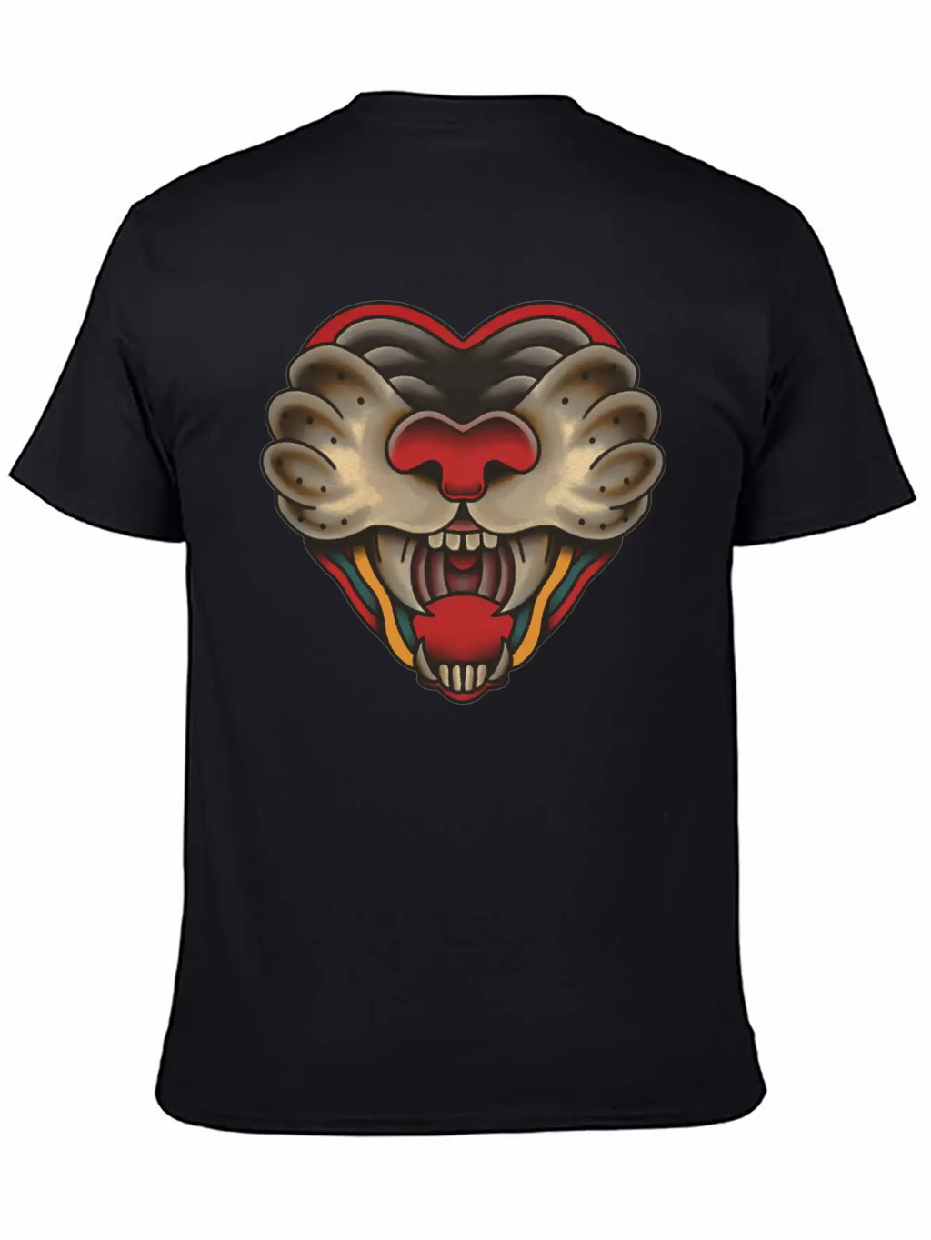 Heart Of Big Cat Unisex Casual T-Shirt – Clean Design For Daily Comfort