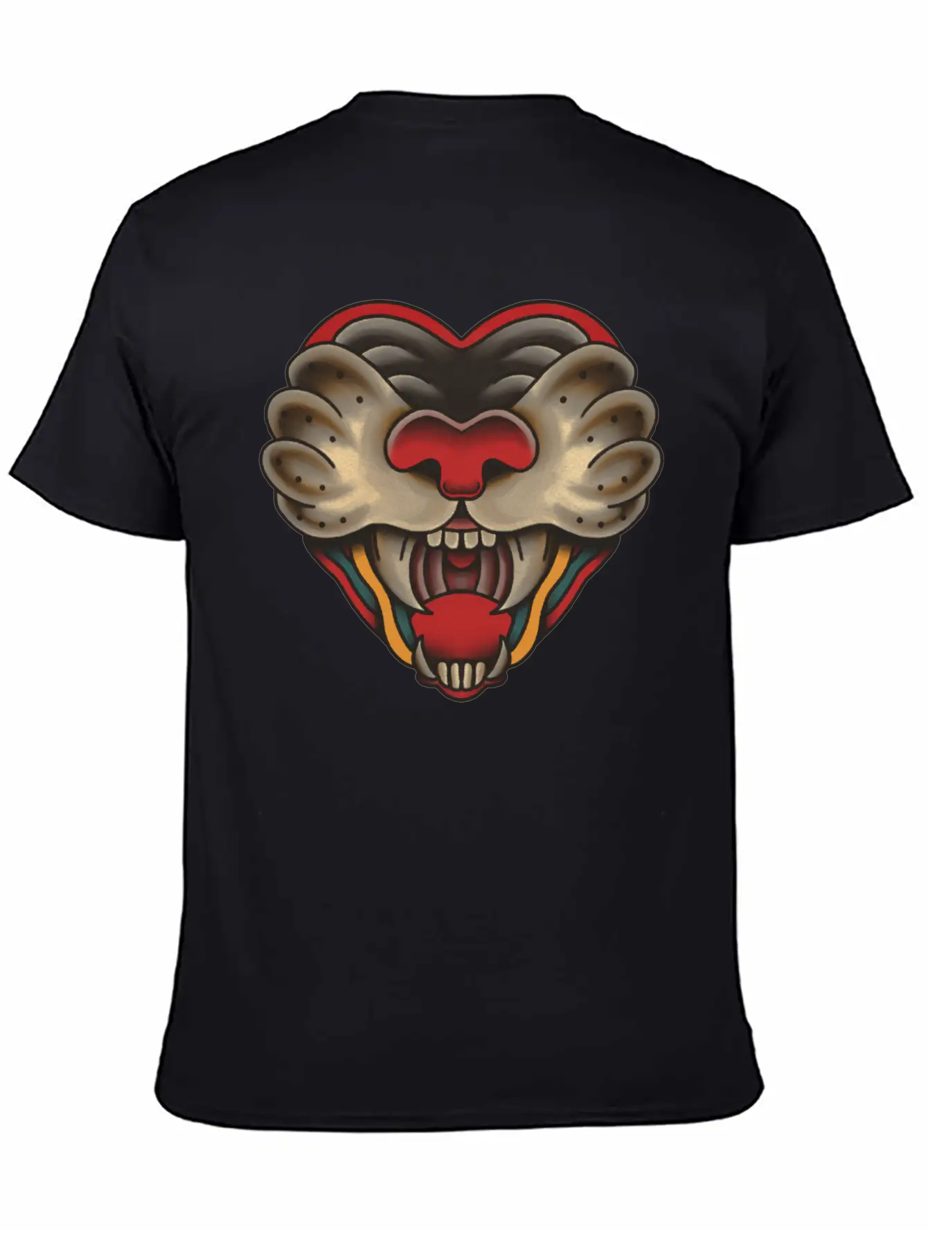 Heart Of Big Cat Unisex Casual T-Shirt – Clean Design For Daily Comfort