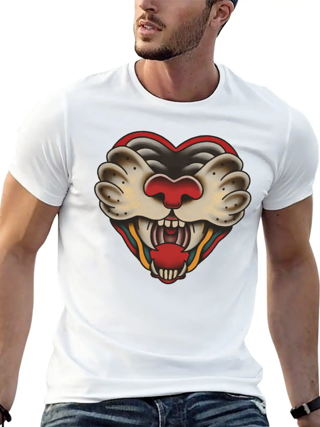 Heart Of Big Cat Unisex Casual T-Shirt – Clean Design For Daily Comfort