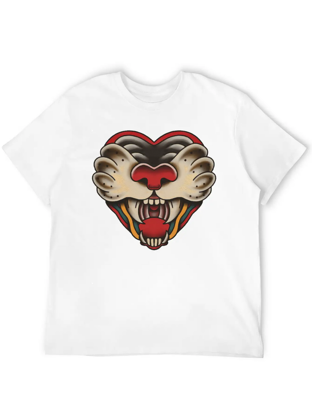 Heart Of Big Cat Unisex Casual T-Shirt – Clean Design For Daily Comfort