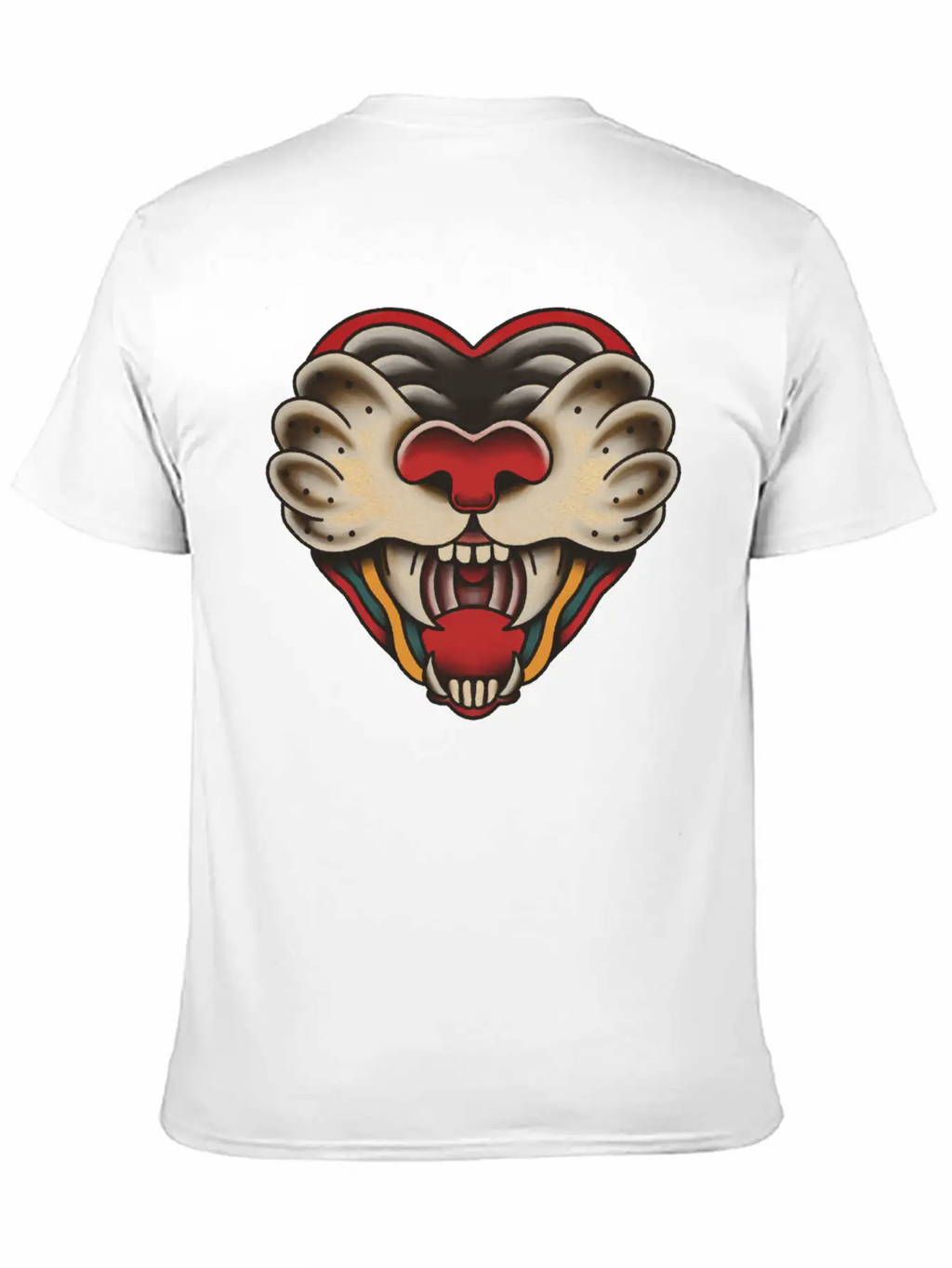 Heart Of Big Cat Unisex Casual T-Shirt – Clean Design For Daily Comfort