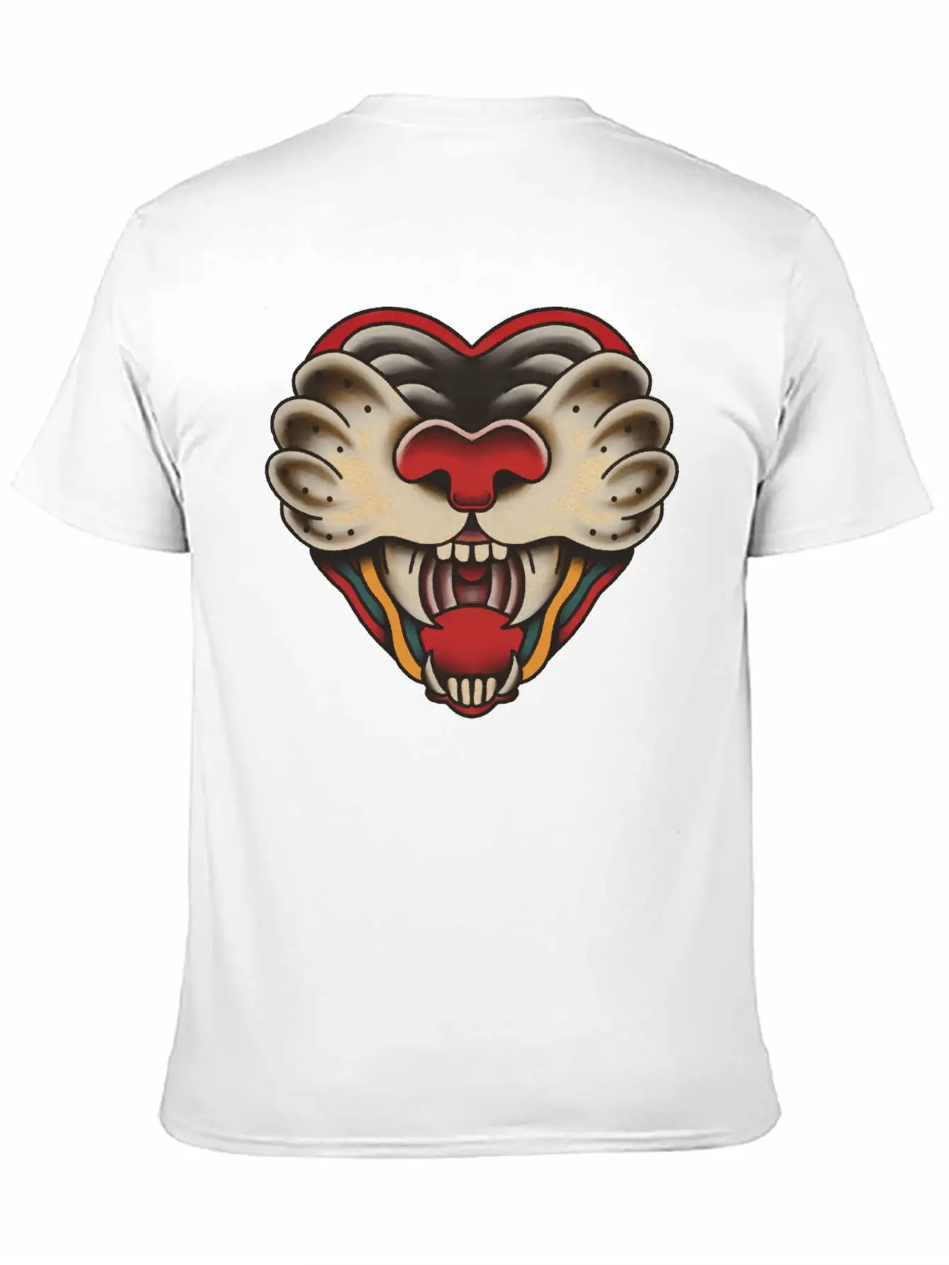 Heart Of Big Cat Unisex Casual T-Shirt – Clean Design For Daily Comfort