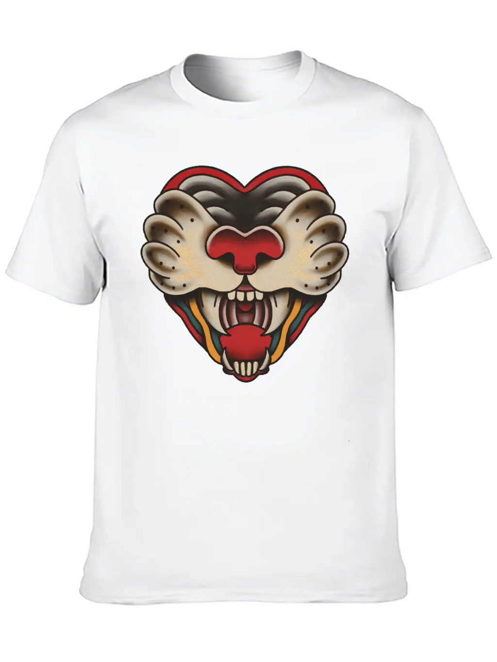 Heart Of Big Cat Unisex Casual T-Shirt – Clean Design For Daily Comfort