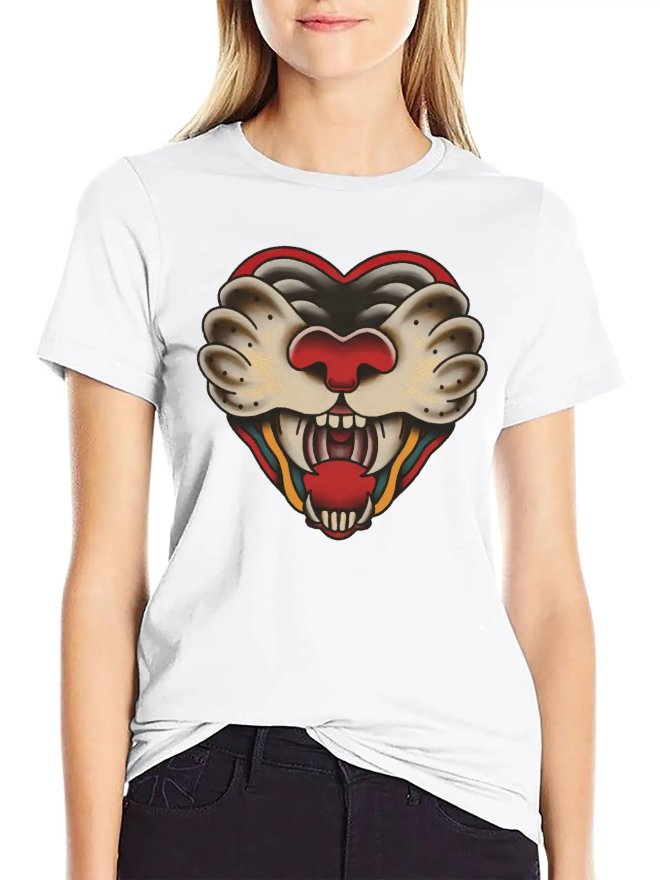 Heart Of Big Cat Unisex Casual T-Shirt – Clean Design For Daily Comfort