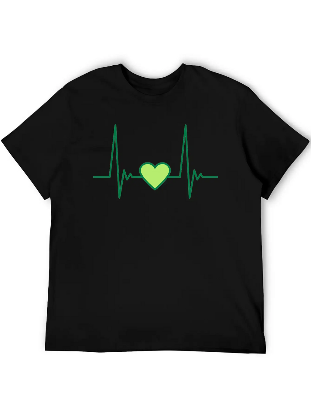 Heart_pulse_2c Breathable Soft Cotton T-Shirt – Timeless Casual Look