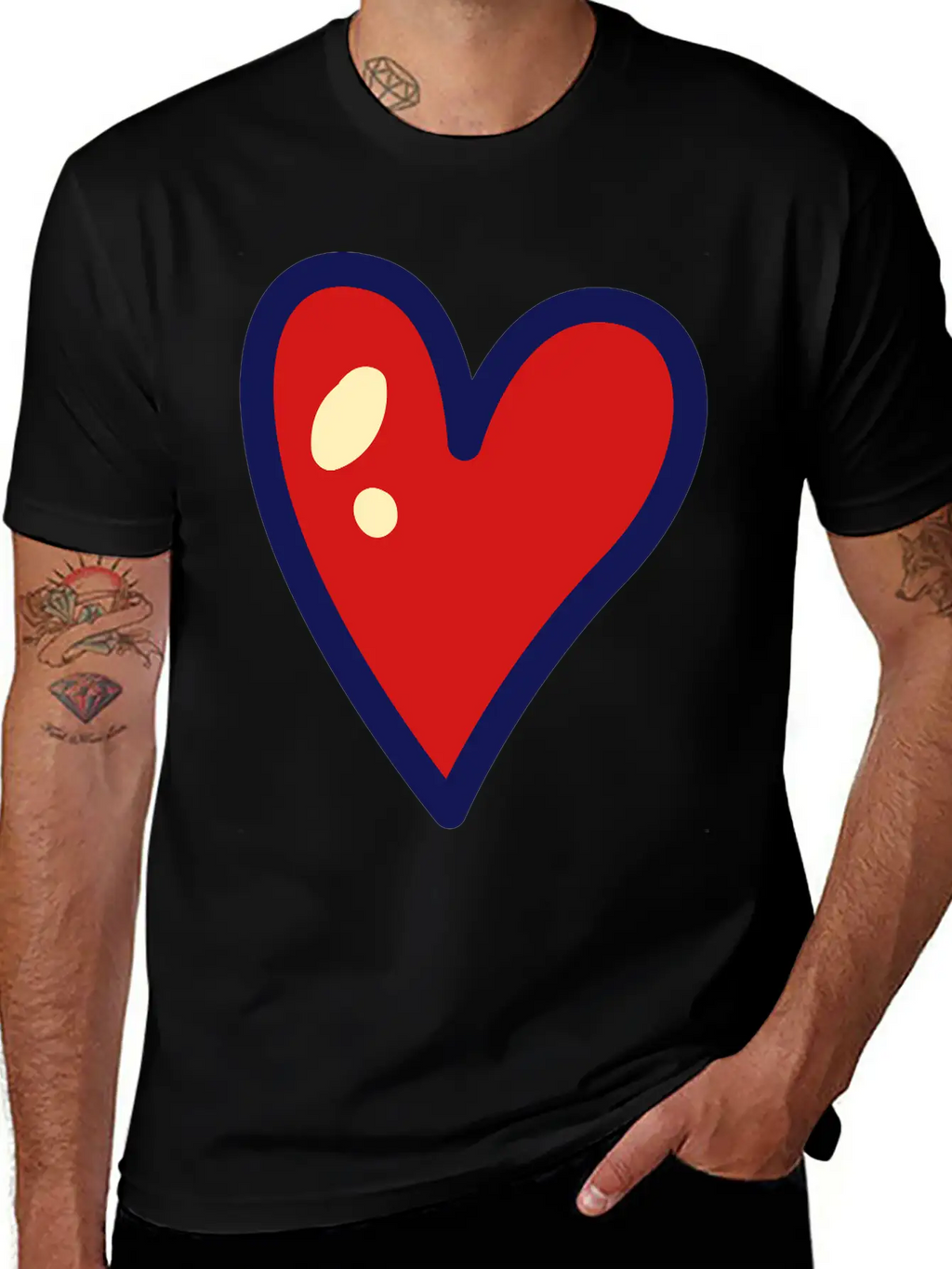 Heart Unisex Casual T-Shirt – Clean Design For Daily Comfort