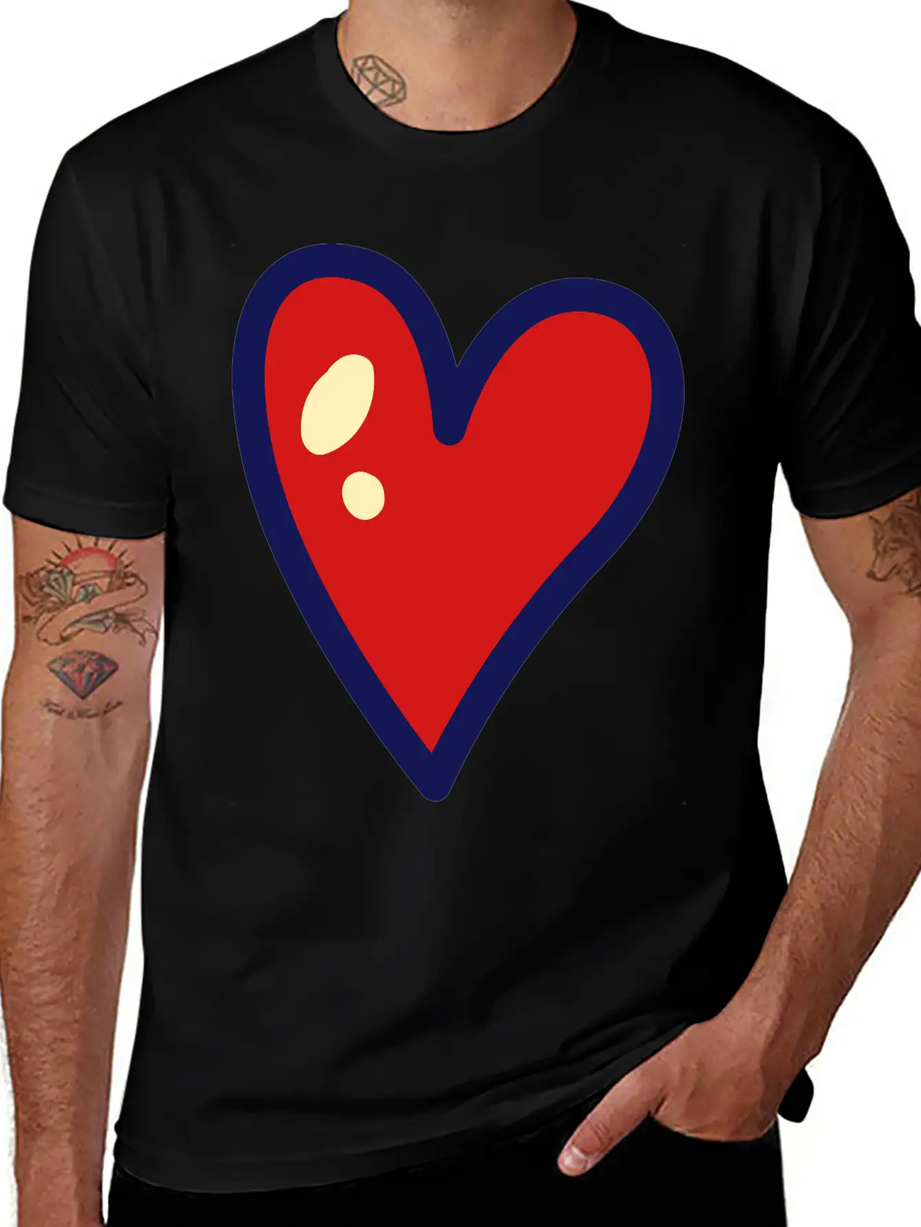 Heart Unisex Casual T-Shirt – Clean Design For Daily Comfort