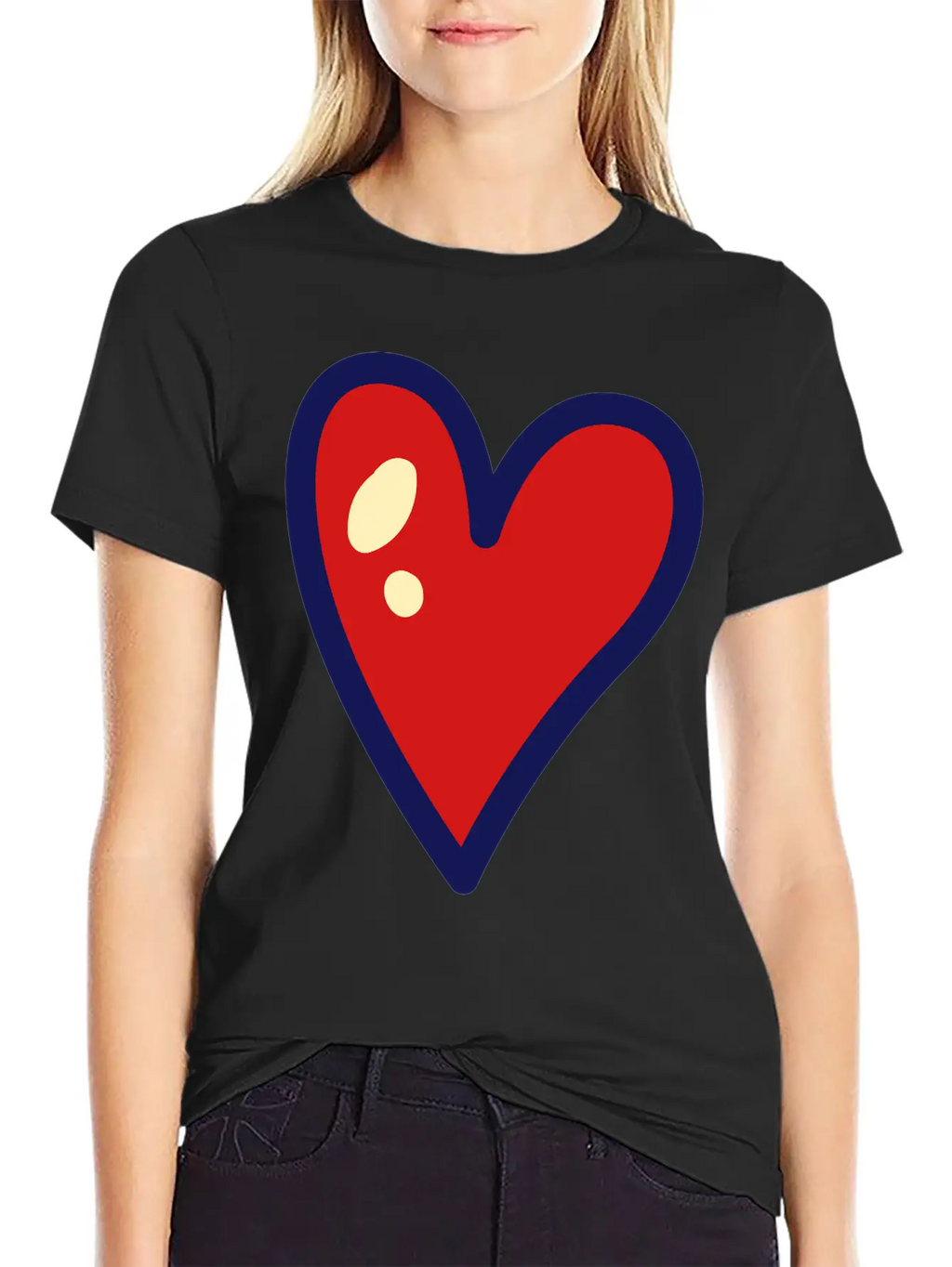 Heart Unisex Casual T-Shirt – Clean Design For Daily Comfort