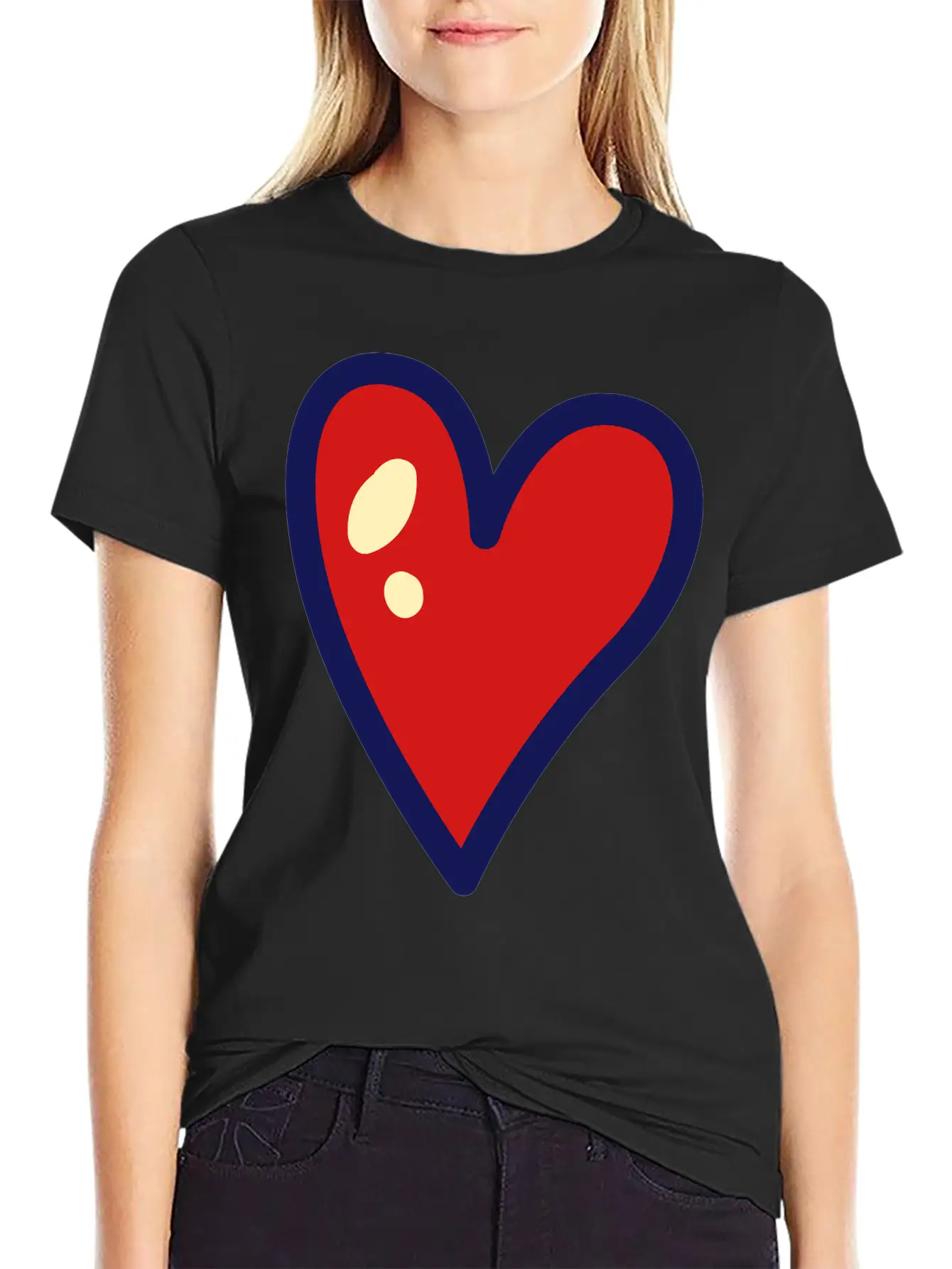 Heart Unisex Casual T-Shirt – Clean Design For Daily Comfort