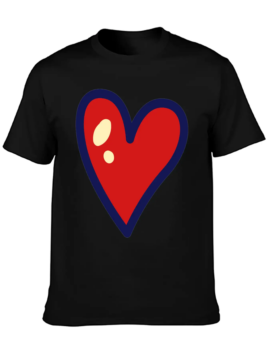 Heart Unisex Casual T-Shirt – Clean Design For Daily Comfort