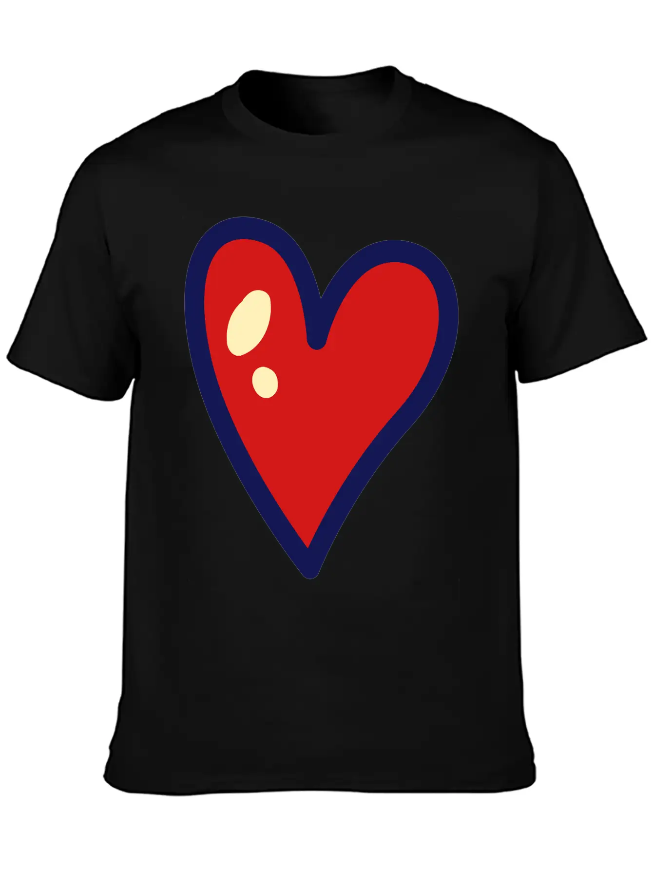Heart Unisex Casual T-Shirt – Clean Design For Daily Comfort