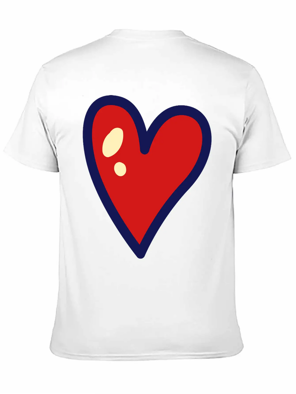 Heart Unisex Casual T-Shirt – Clean Design For Daily Comfort