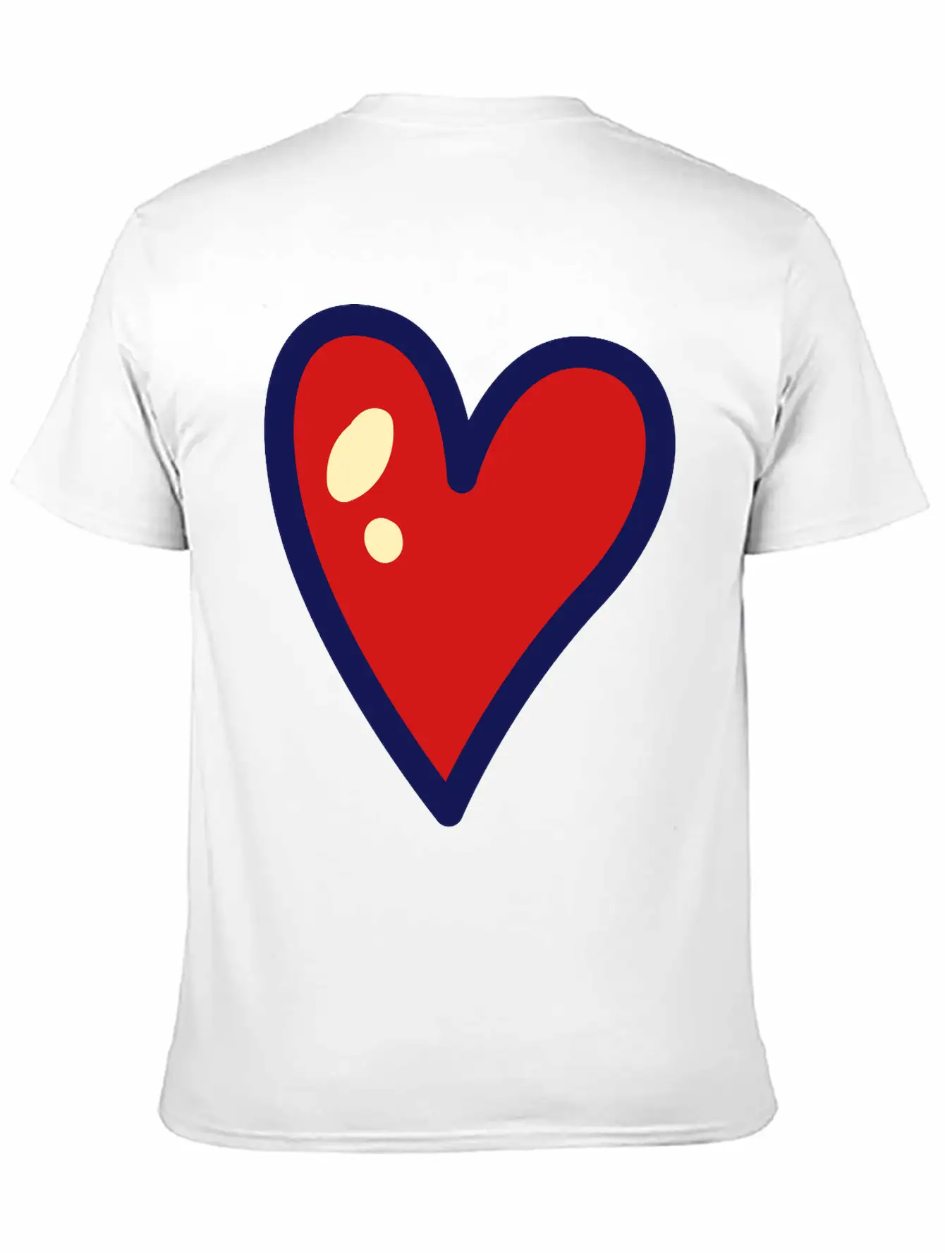 Heart Unisex Casual T-Shirt – Clean Design For Daily Comfort