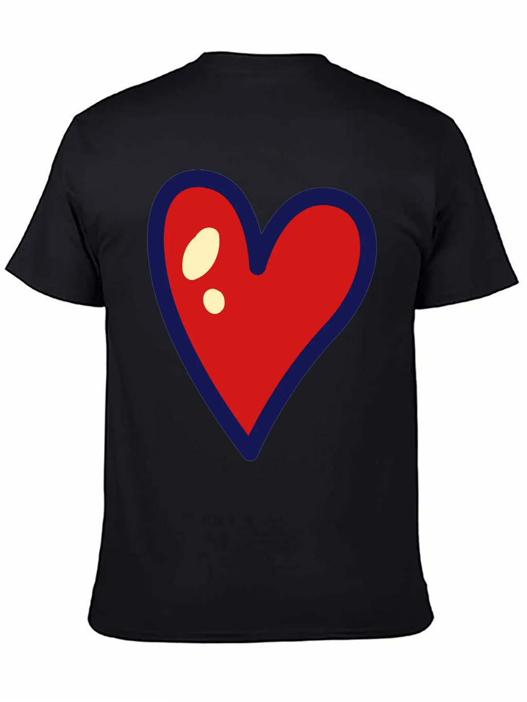 Heart Unisex Casual T-Shirt – Clean Design For Daily Comfort