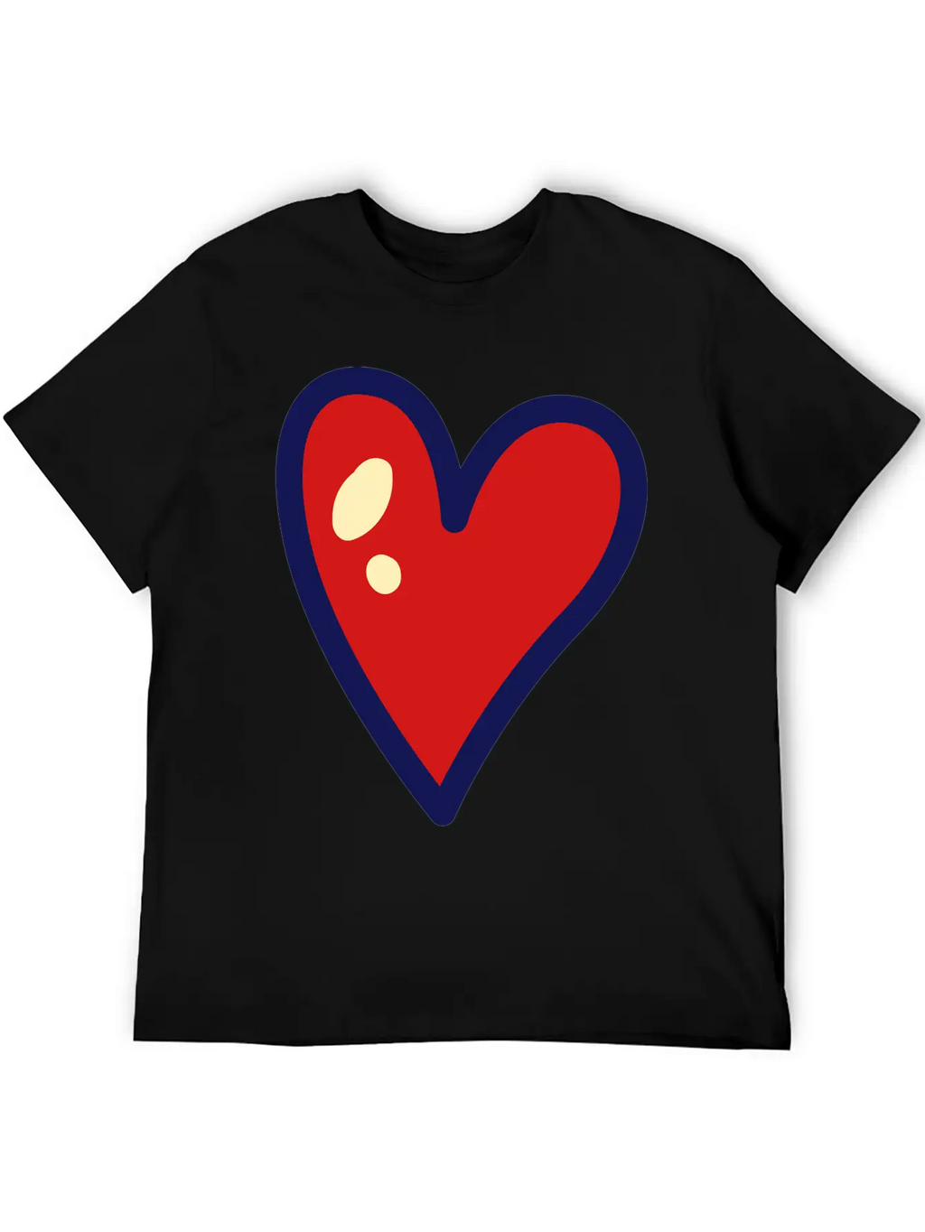 Heart Unisex Casual T-Shirt – Clean Design For Daily Comfort