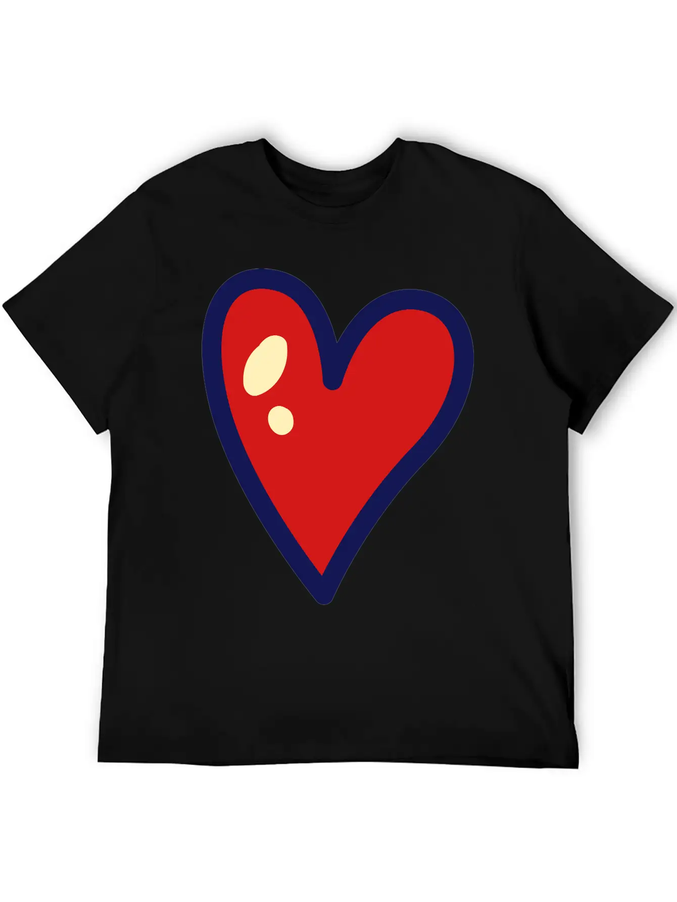 Heart Unisex Casual T-Shirt – Clean Design For Daily Comfort