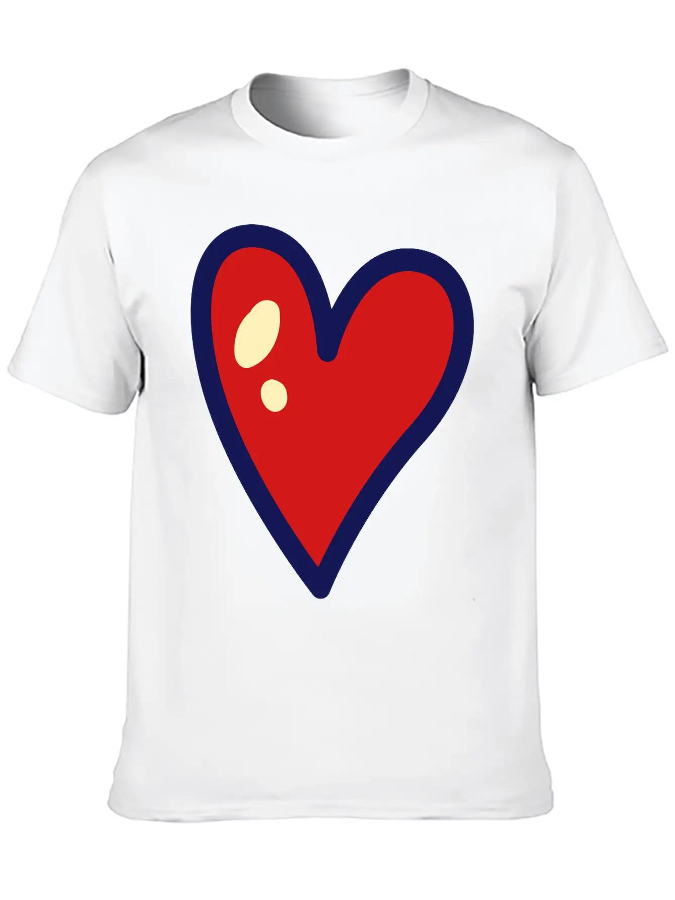 Heart Unisex Casual T-Shirt – Clean Design For Daily Comfort