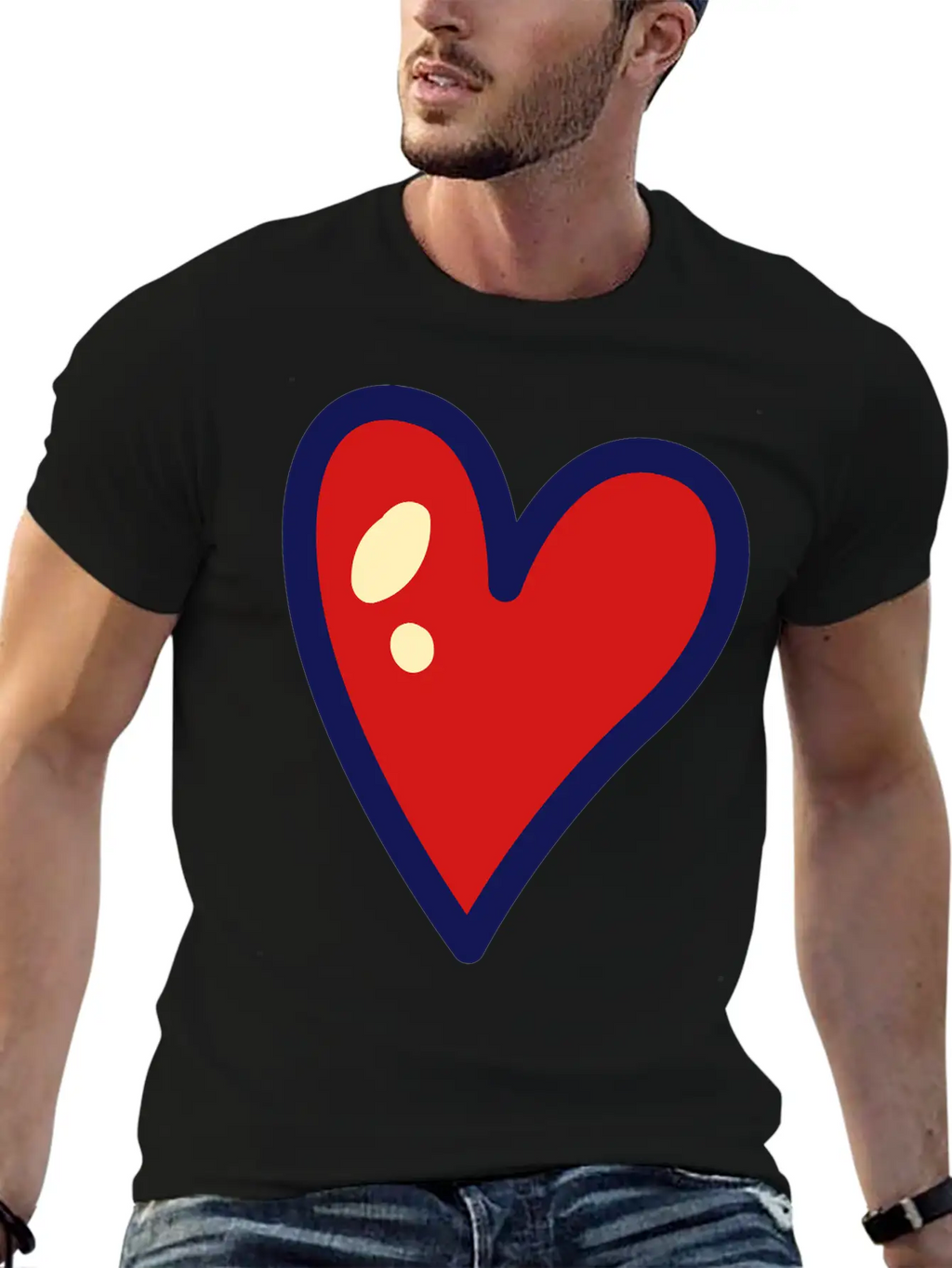 Heart Unisex Casual T-Shirt – Clean Design For Daily Comfort